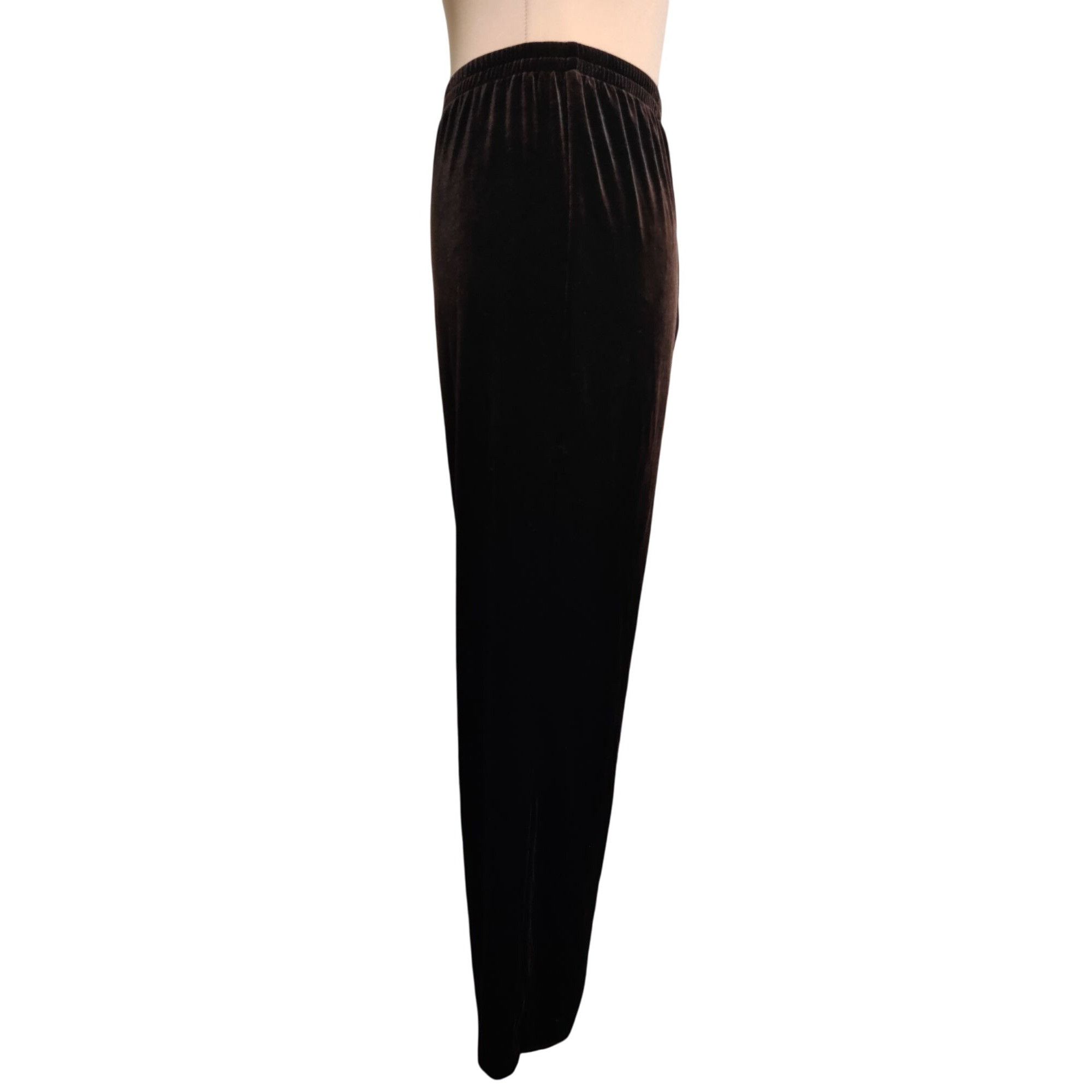 Other R&M Richards L Womens Pants Brown Velour Pull On Straight Le Size 30" / US 8 / IT 44 - 9 Thumbnail