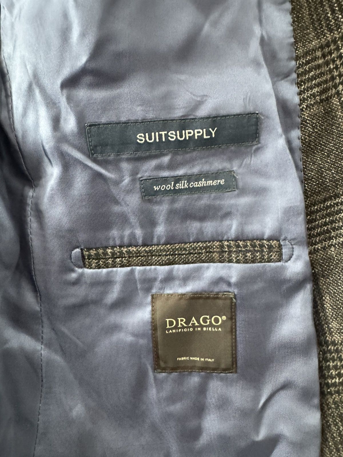 Suitsupply SUITSUPPLY Double Breasted Blazer 48 cashmere silk wool Size 48S - 3 Thumbnail