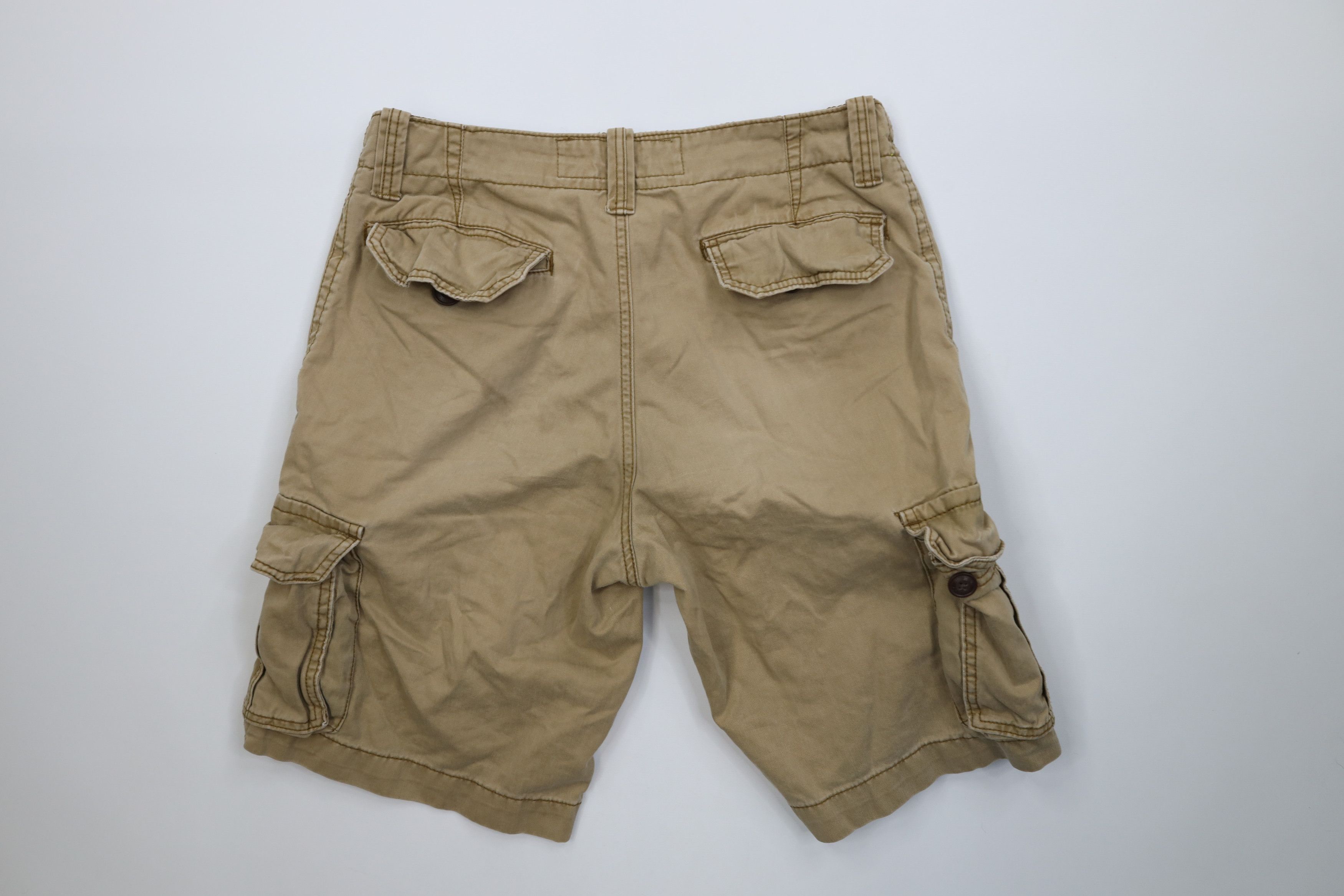 Aeropostale Vintage Y2K Aeropostale Heavyweight Cargo Shorts Brown Size US 32 / EU 48 - 11 Thumbnail