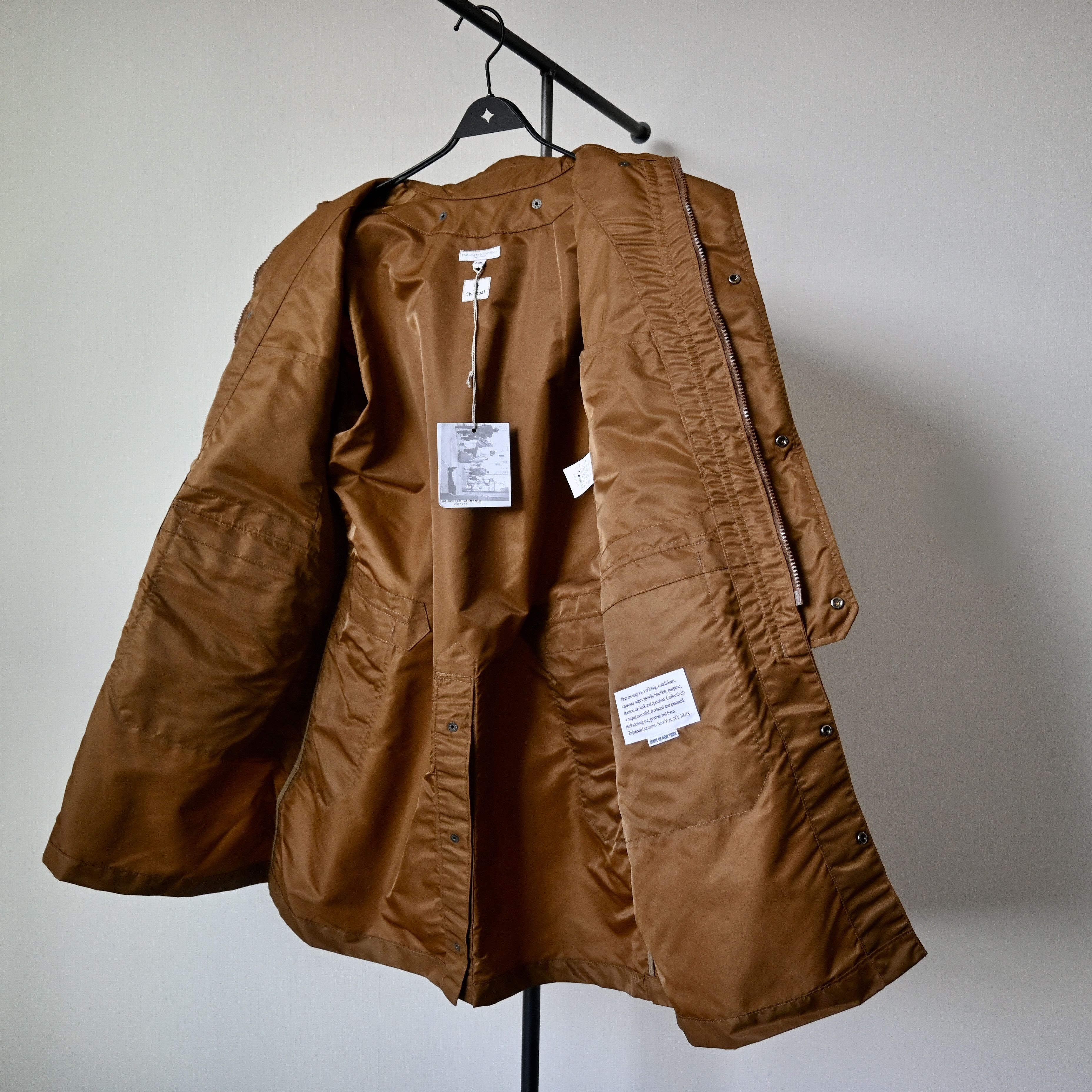 Engineered Garments \Duster Coat\ nylon satin