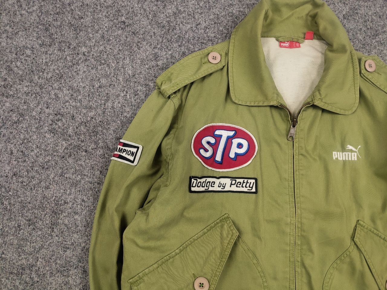 Puma Rare Vintage Richard Petty Puma Dodge STP Logo Green Jacket Size US M / EU 48-50 / 2 - 10 Thumbnail