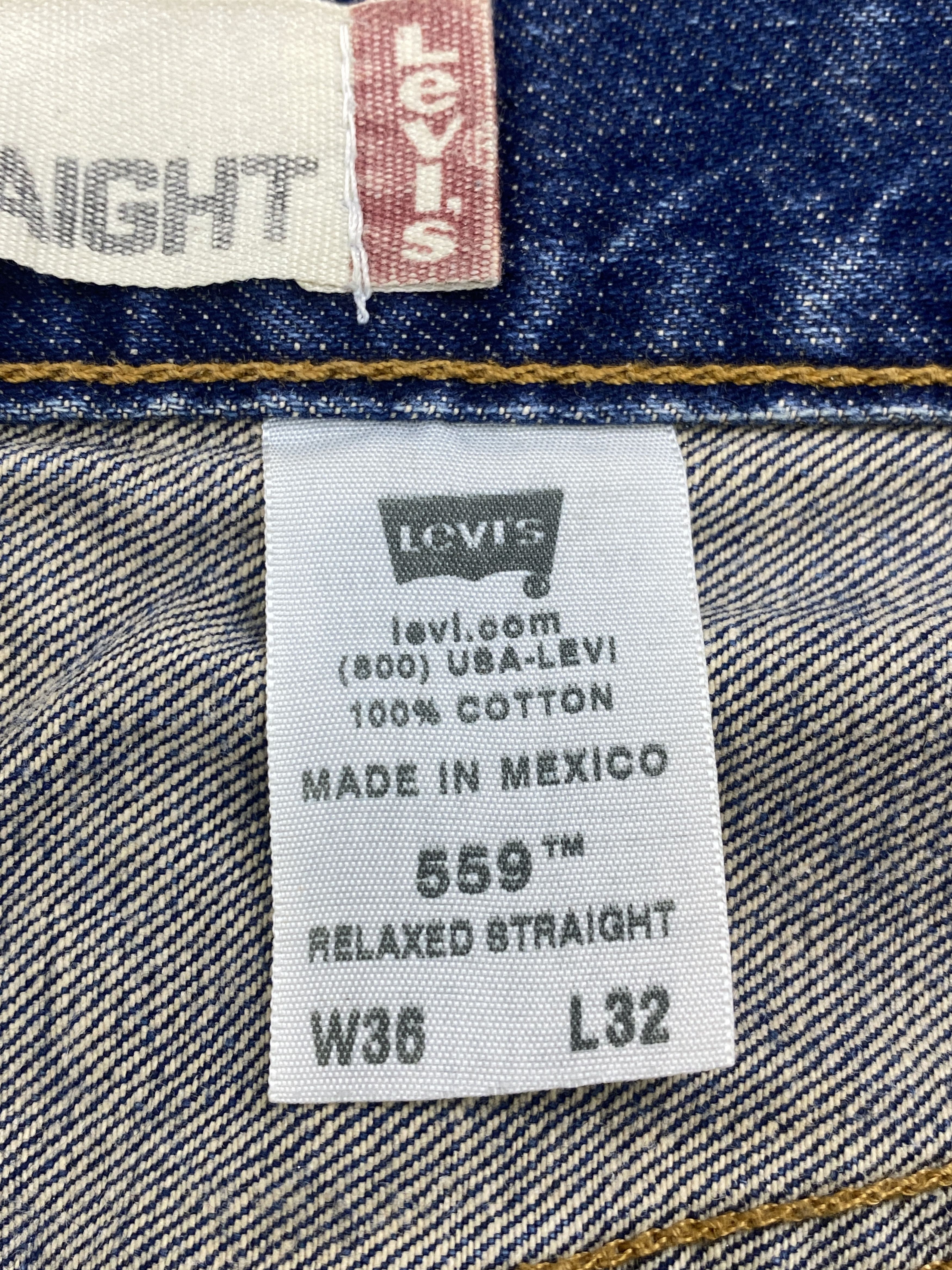 Levi's × Vintage Vintage Levis 559 Stone Washed Denim Jeans Size US 36 / EU 52 - 12 Thumbnail