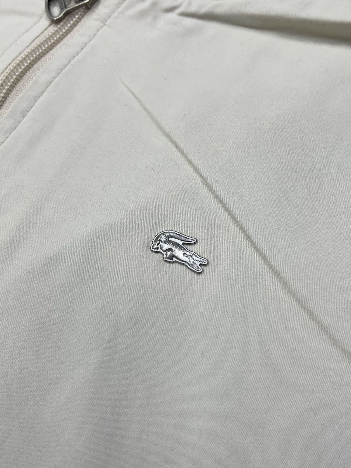 Lacoste Vintage Lacoste 90s Bomber Jacket Beige Metal Logo Crokodile Size US L / EU 52-54 / 3 - 5 Thumbnail