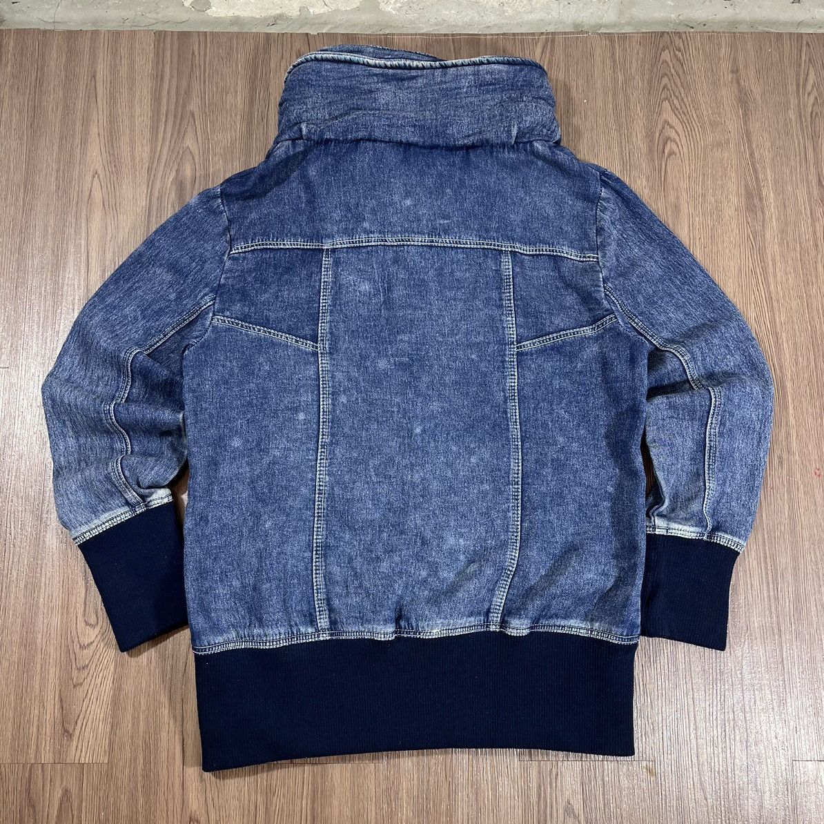 Japanese Brand Private Pause Bono Sweat Denim Jacket Size US L / EU 52-54 / 3 - 2 Thumbnail