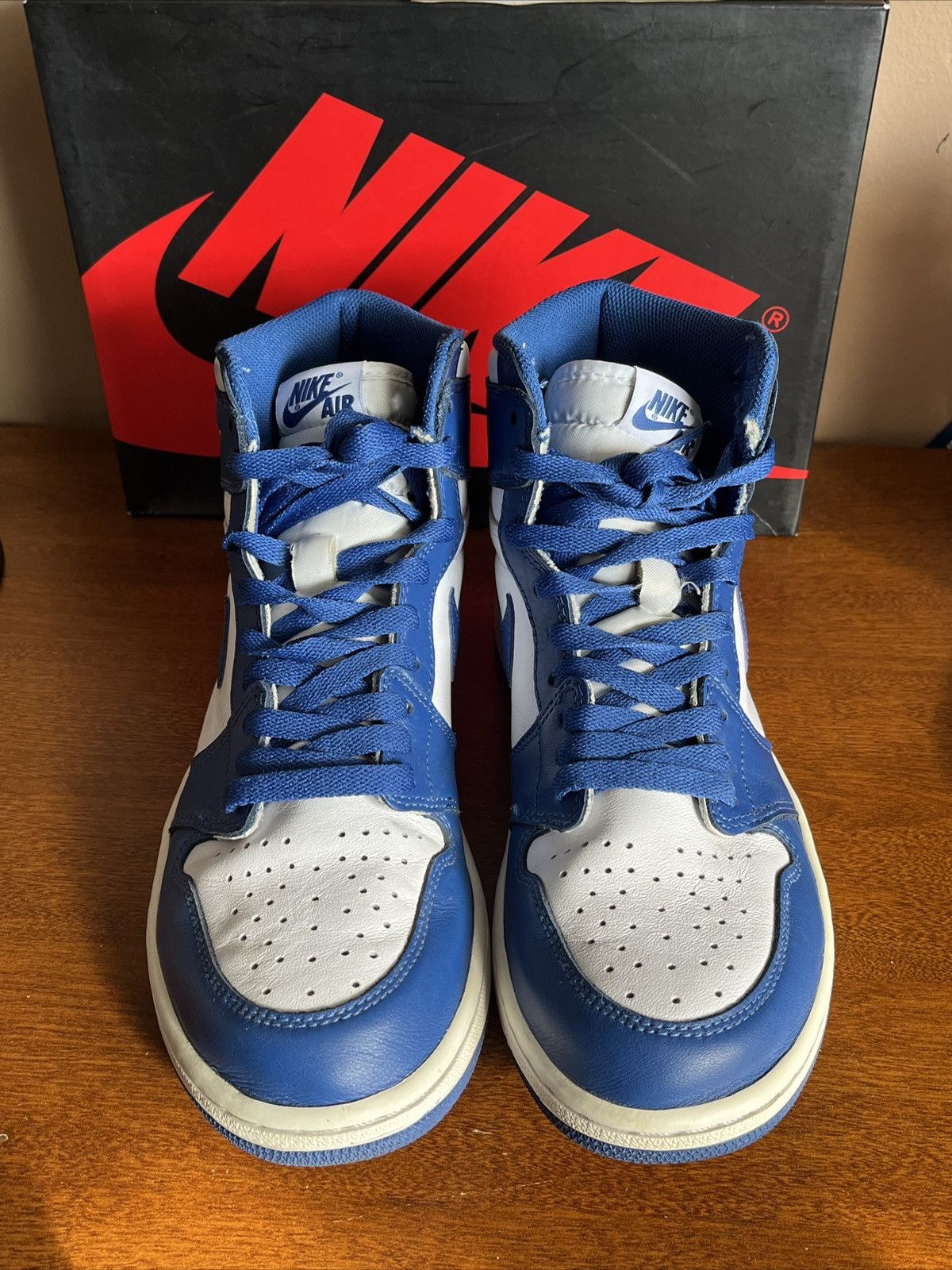 Jordan Brand × Nike Jordan 1 storm blue 2016 Size US 9 / EU 42 - 4 Thumbnail