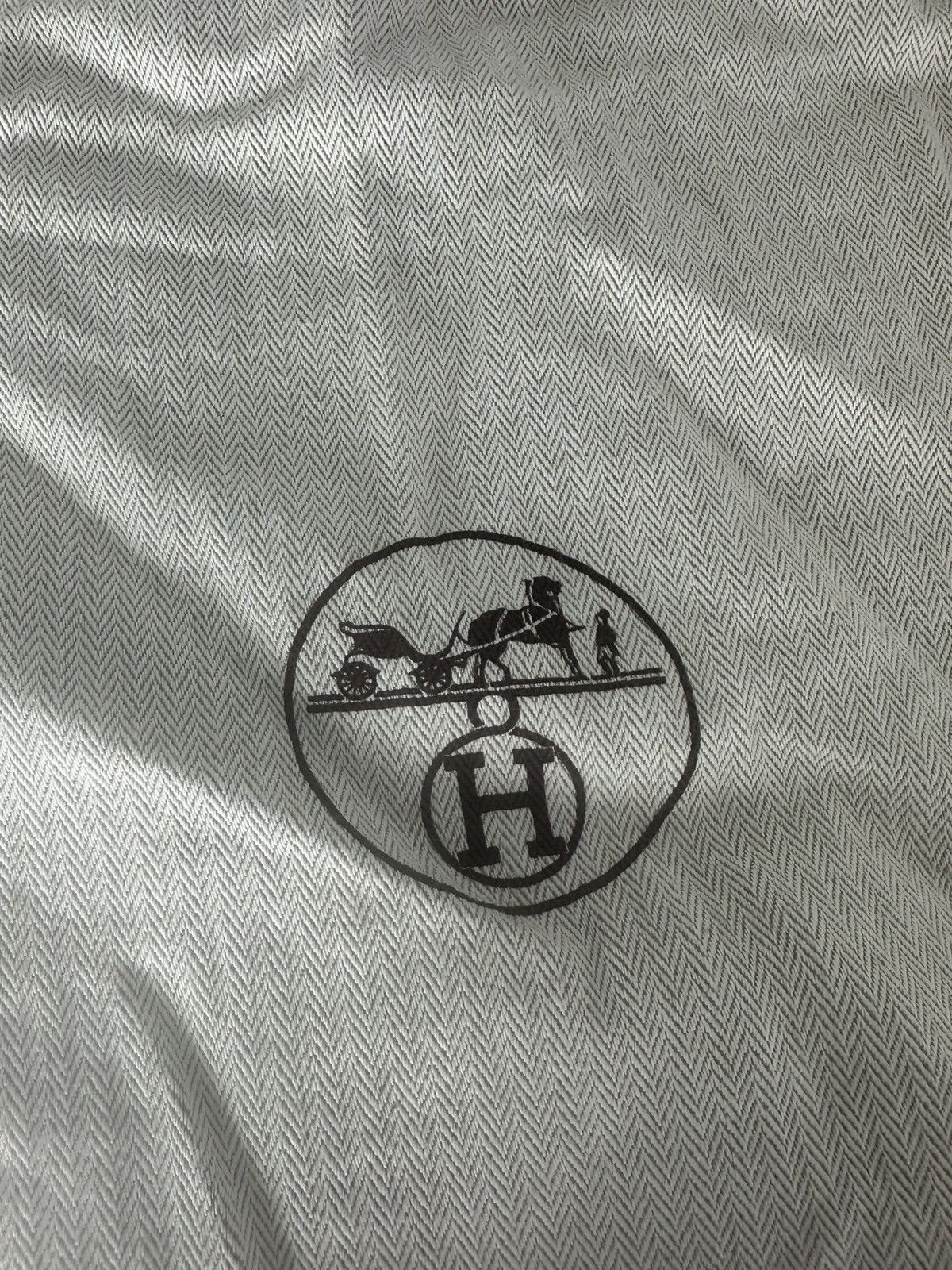 Hermes Hermes Herringbone Dustbag 14 x 15.5 inch Size ONE SIZE - 2 Thumbnail