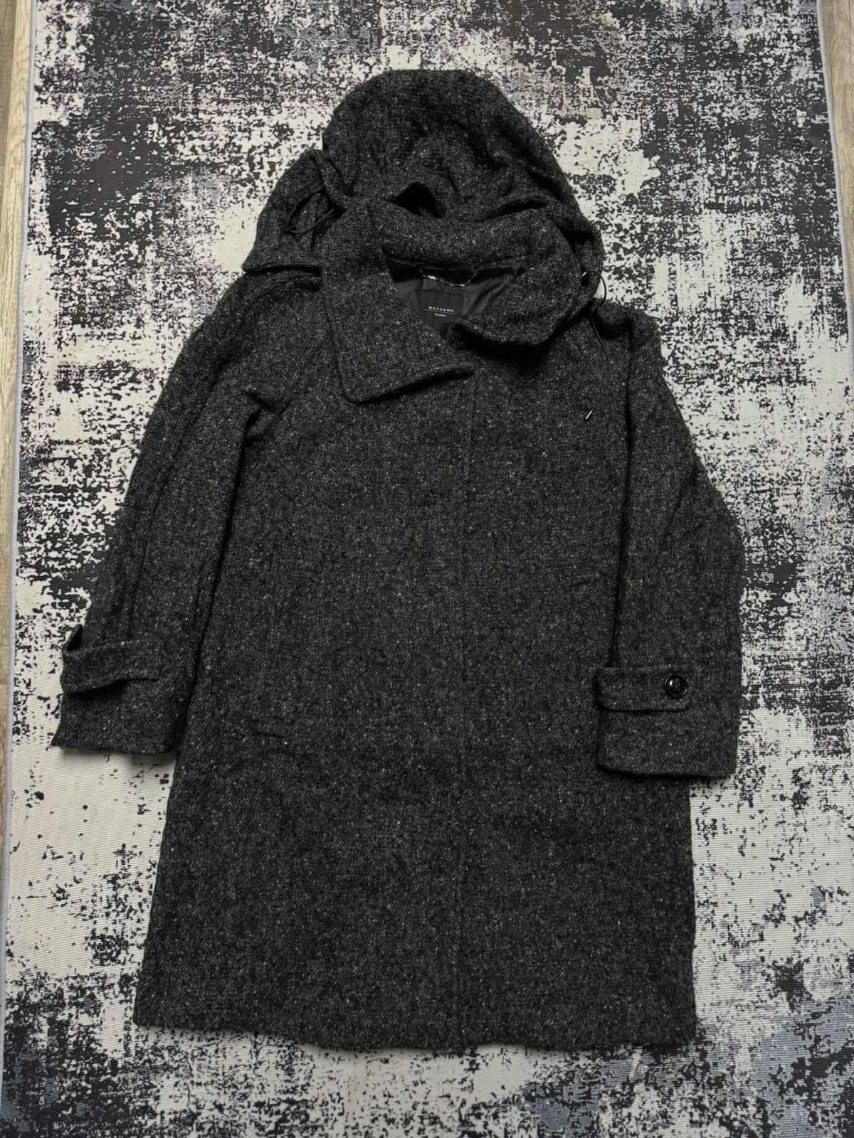 Other Max Mara Wool Rain Coat women grey 40 black Size US L / EU 52-54 / 3 - 1 Thumbnail