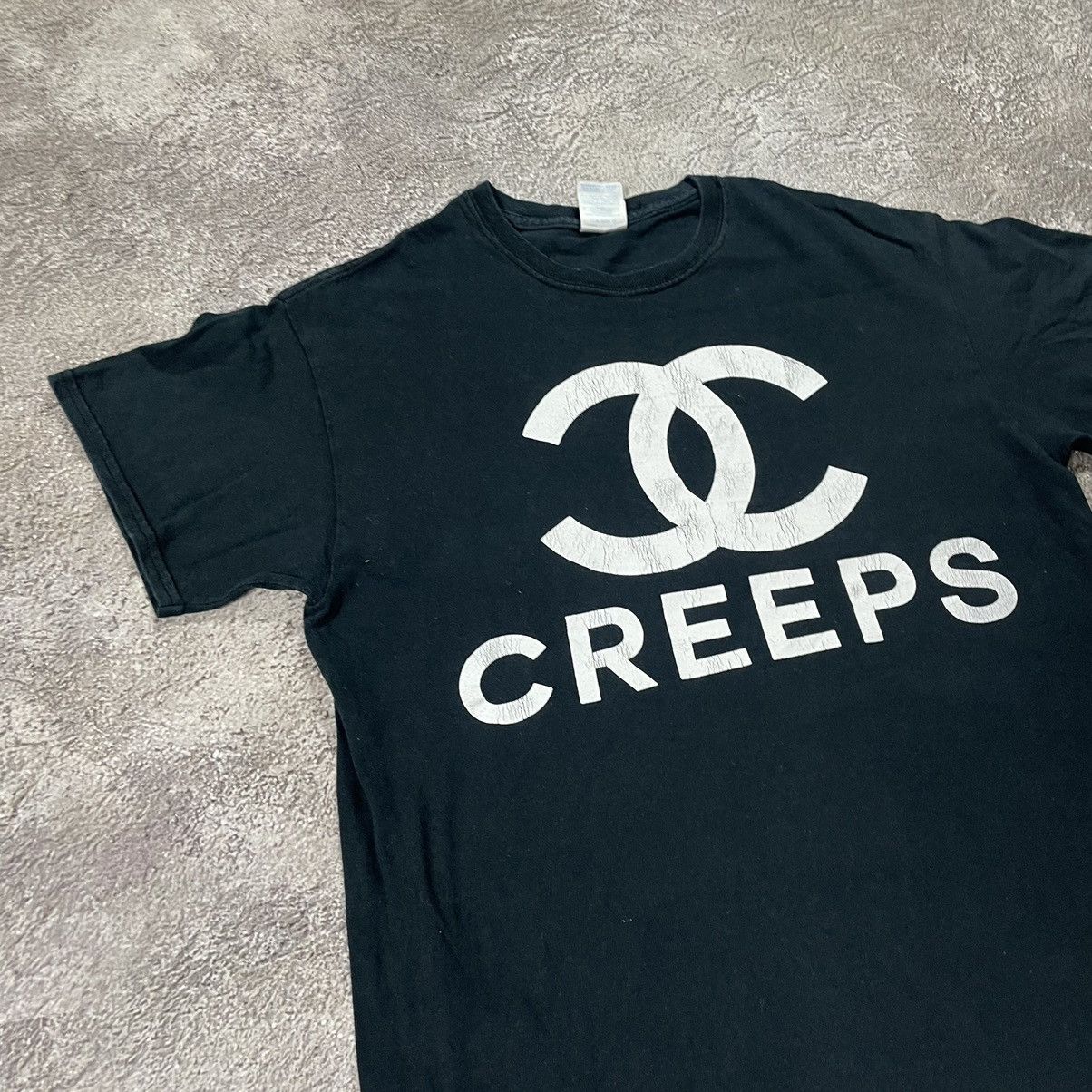 Vintage Vintage Y2K Black Graphic Tee Creeps Logo Streetwear Faded M Size US M / EU 48-50 / 2 - 3 Thumbnail