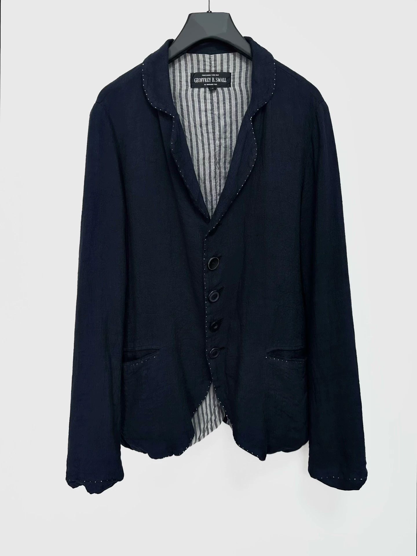 ジャケット・アウター GEOFFREY B.SMALL Super Light Linen Coat. Geoffrey B. Small Blazers - Peak Lapel Linen Jacket – LABELS