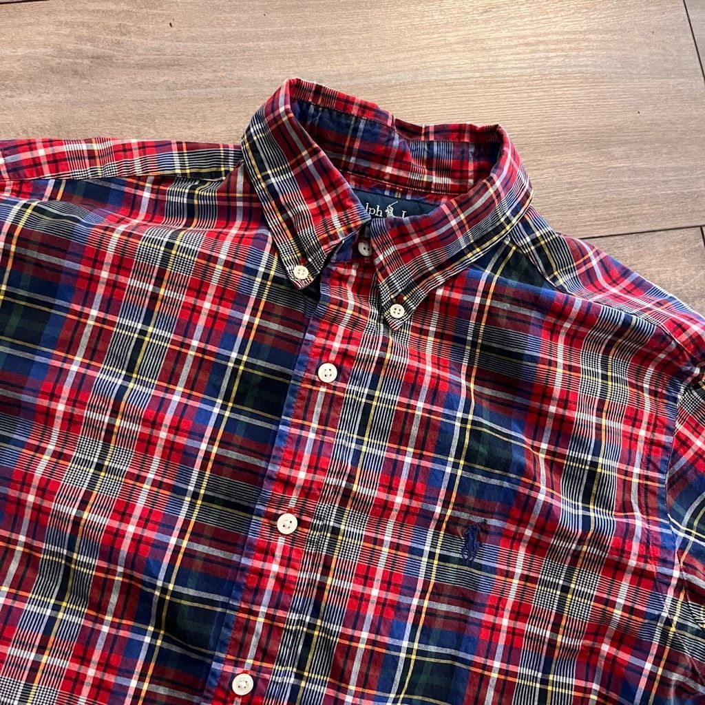 Polo Ralph Lauren Polo Ralph Lauren Red Casual Buttonup Shirt Men Medium Bin O Size US M / EU 48-50 / 2 - 2 Thumbnail