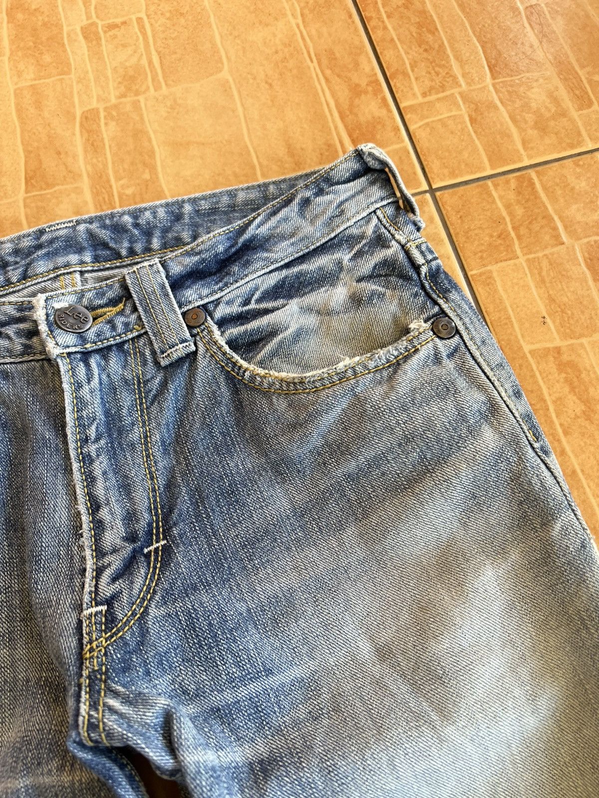 Lee Vintage Lee Riders Distress Jean Size US 29 - 12 Thumbnail