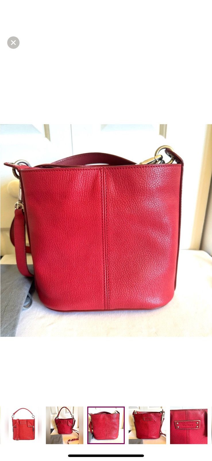 Alexander McQueen ALEXANDER McQUEEN Red Leather Crossbody Bucket Bag Size ONE SIZE - 3 Thumbnail