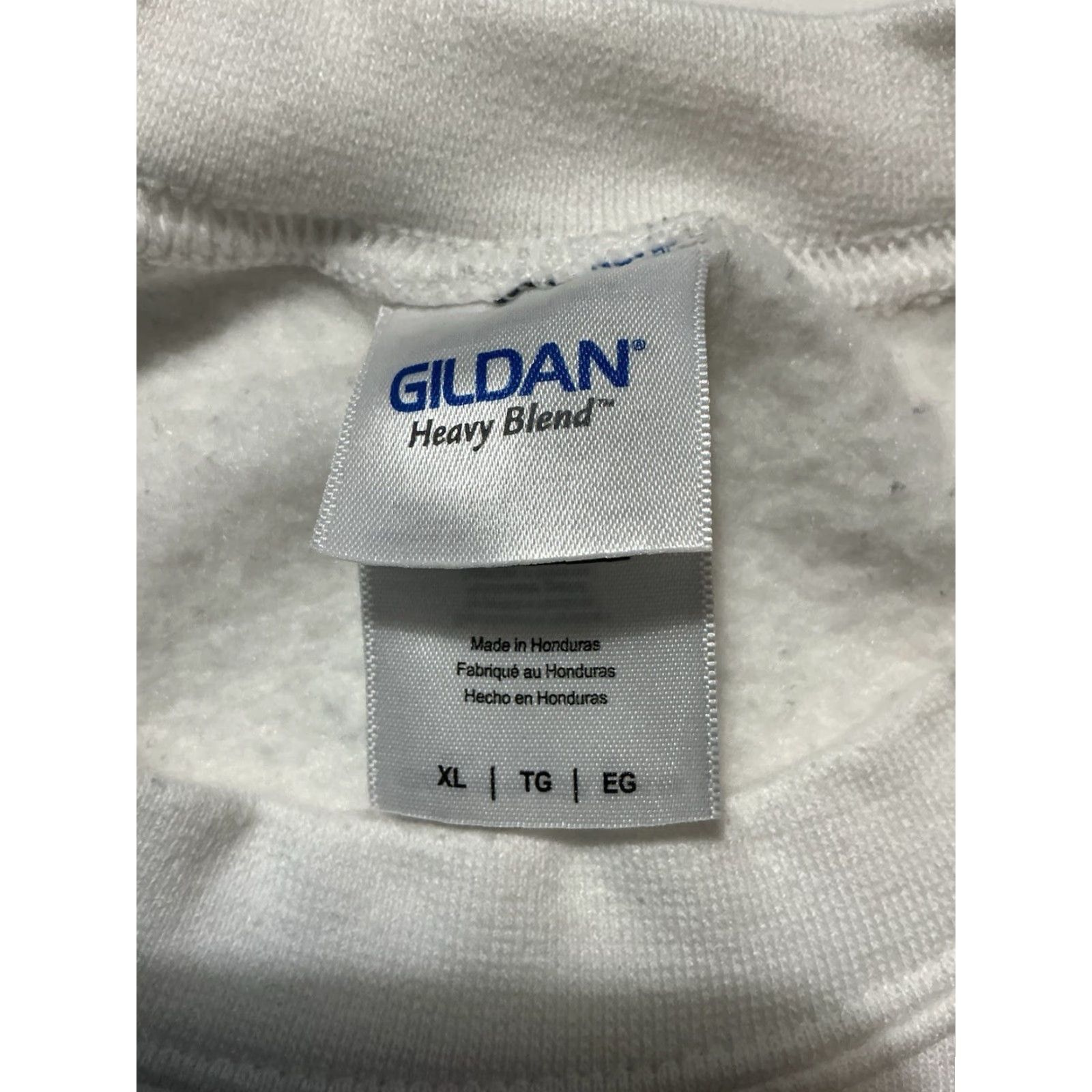 Gildan VINTAGE Chromatics Shadow Take Me Down With You Last Time Johnny Jewel Sweatshirt XL Unisex Adults White Pullover Fleece Sweatshirt Pink Accent? Size US XL / EU 56 / 4 - 5 Thumbnail