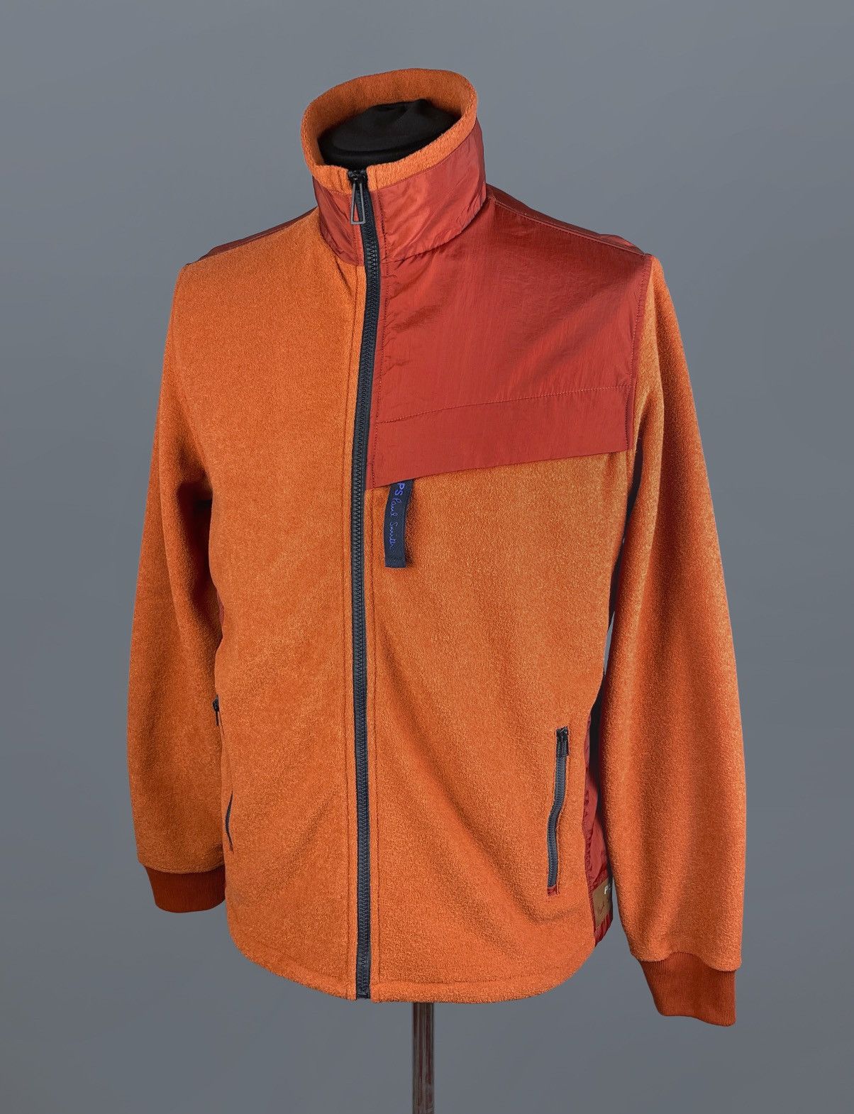 Paul Smith PS Paul Smith Terry Fleece Nylon Zip Orange Sweater Jacket M Size US M / EU 48-50 / 2 - 4 Thumbnail