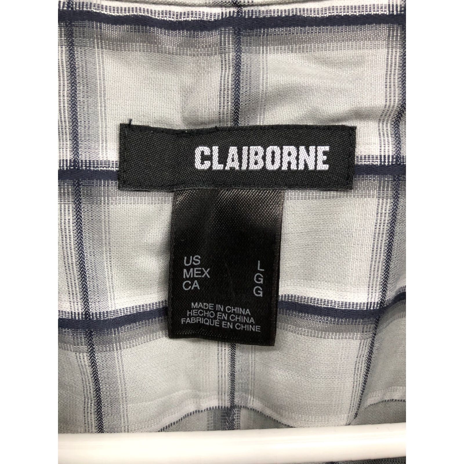 Liz Claiborne Claiborne Shirt Mens L Multicolor Check Long Sleeve Spread Collar Size US L / EU 52-54 / 3 - 6 Thumbnail