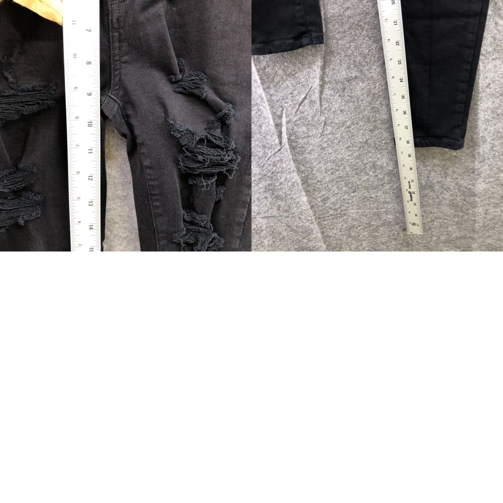 Agolde AGOLDE Sophie Black Jeans Size 26 Distressed High Waisted Womens Skinny Slim Denim 5-Pocket Zip Fly Vintage? (if null) Size 26" / US 2 / IT 38 - 9 Thumbnail