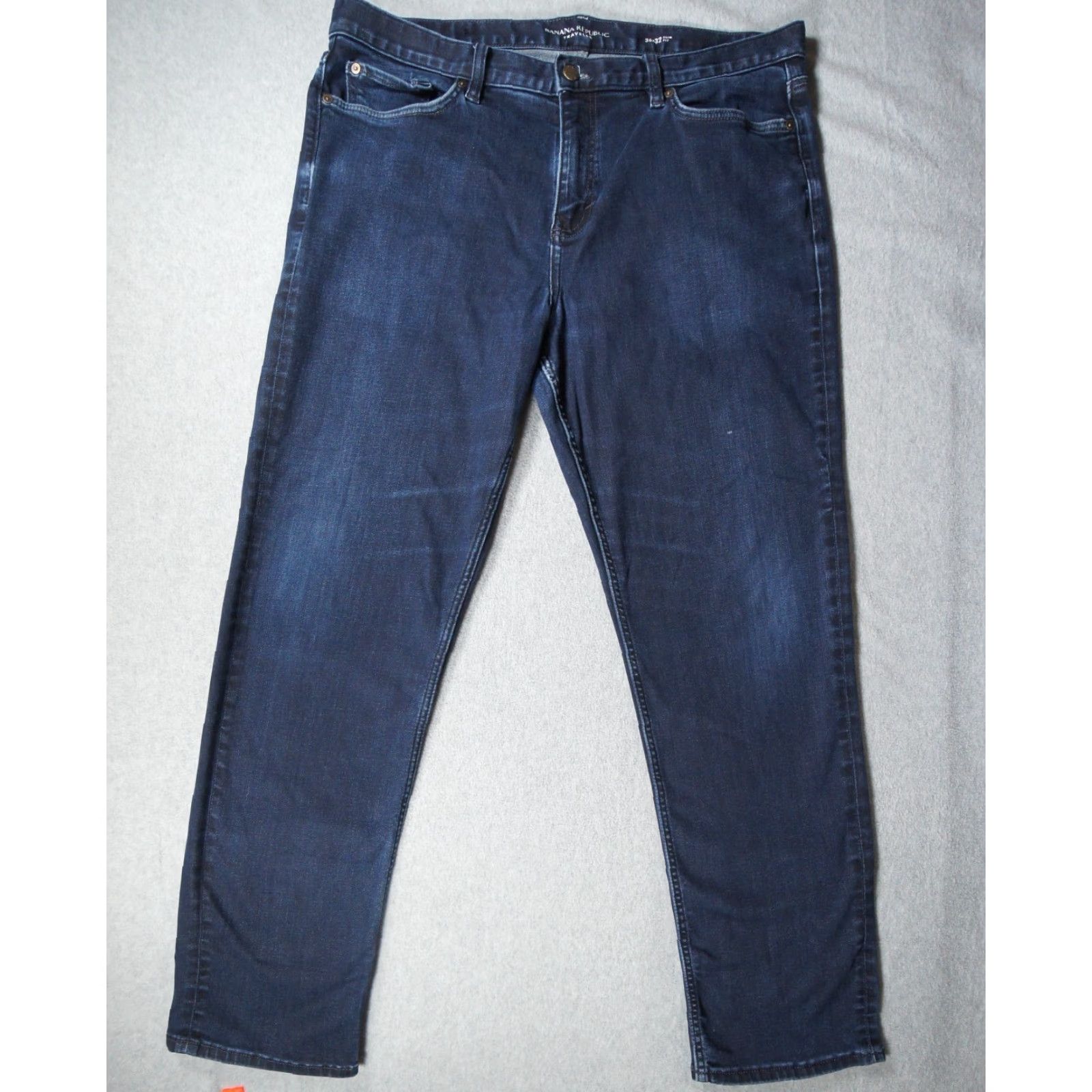 Banana Republic Banana Republic Jeans Mens 36x31 Blue Denim Slim Fit Traveler Stretch 5-Pocket Design Cotton Blend Vintage No Size US 36 / EU 52 - 2 Thumbnail
