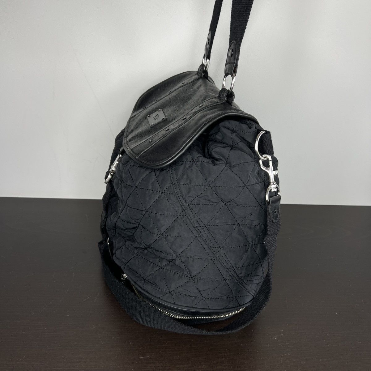 Yohji Yamamoto Yohji Yamamoto Y-3 Sample Shoulder Bag JPN LTD Leather Nylon Size ONE SIZE - 8 Thumbnail
