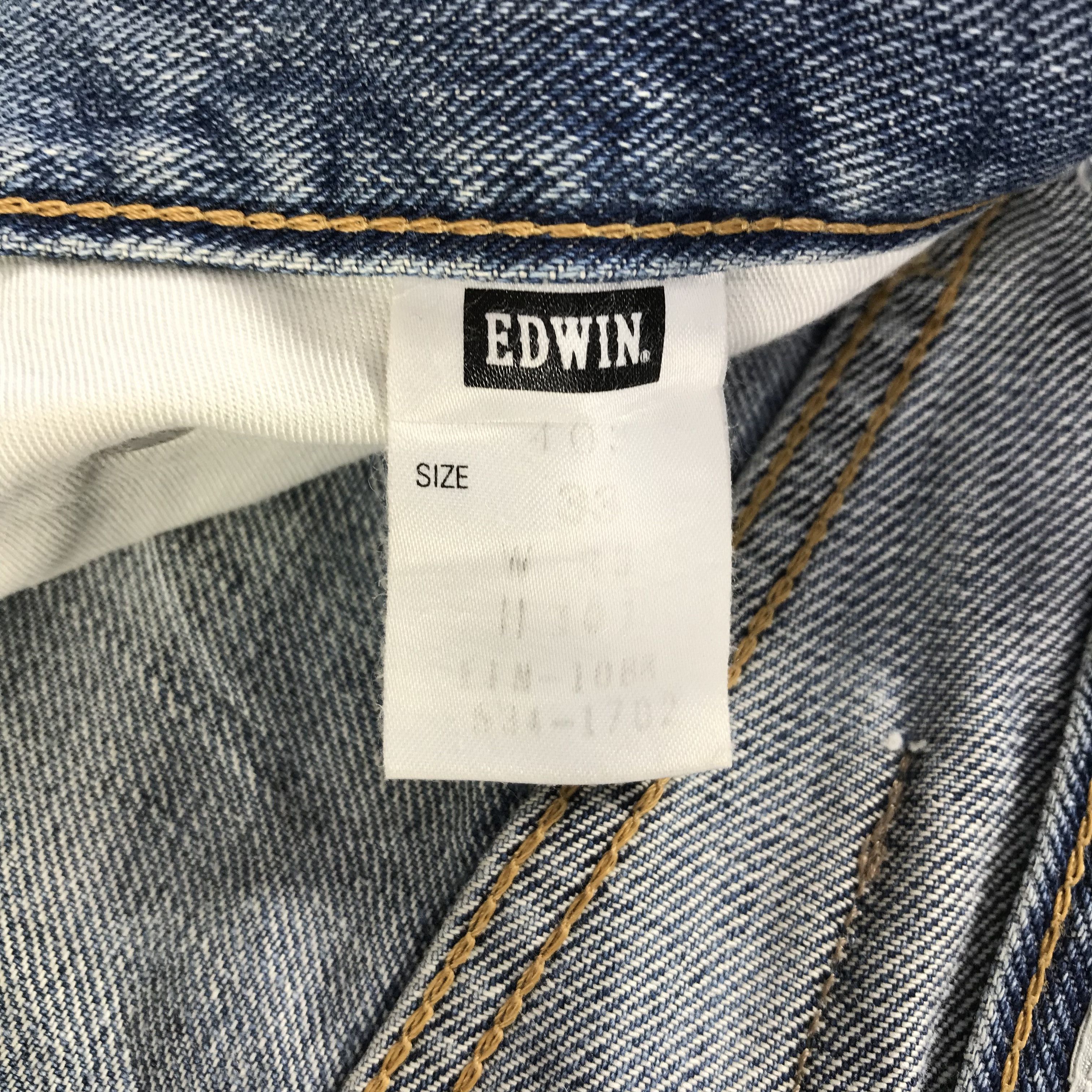 Edwin Vintage Edwin Jeans Distress Faded Blue Denim KJ3410 Size US 33 - 10 Thumbnail