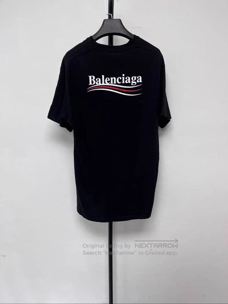 Balenciaga Balenciaga Printed Loose Round Neck Short Sleeve T-Shirt Size US XS / EU 42 / 0 - 2 Thumbnail