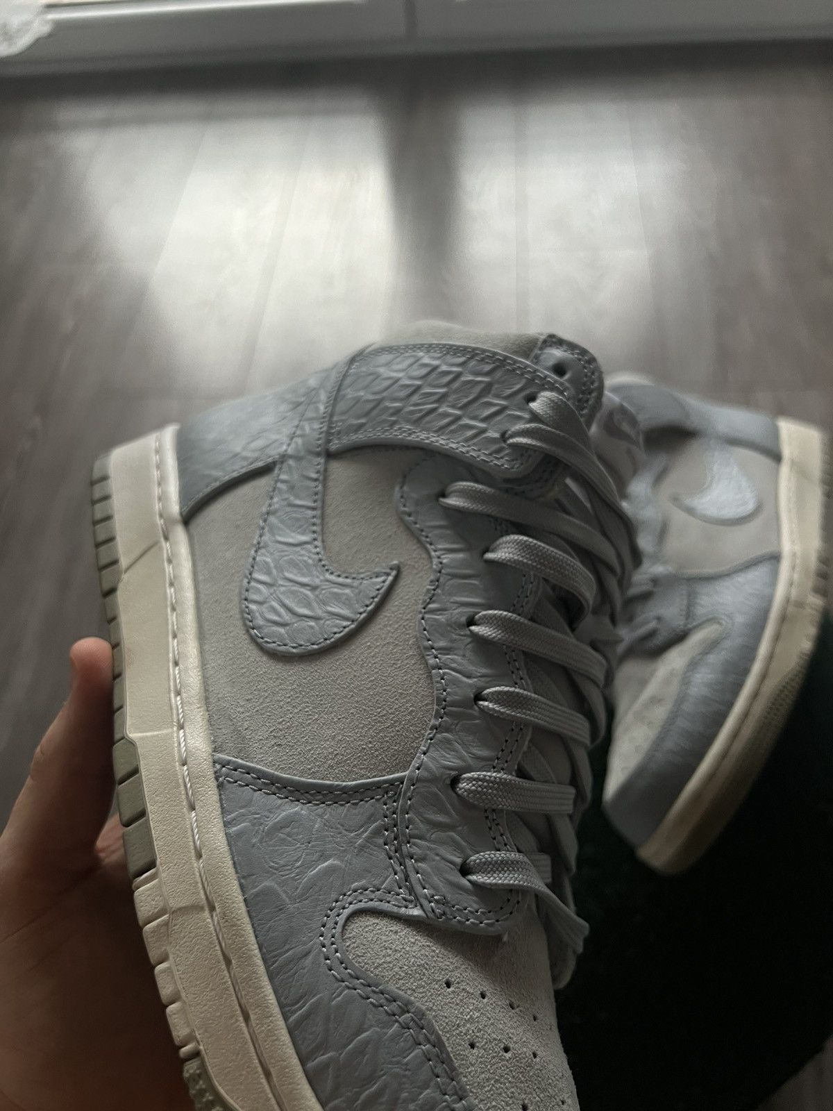 Japanese Brand × Nike ‼️Nike Dunk High CMFT Premium Zoom Python Grey Pattern Shoes‼️ Size US 9.5 / EU 42-43 - 6 Thumbnail