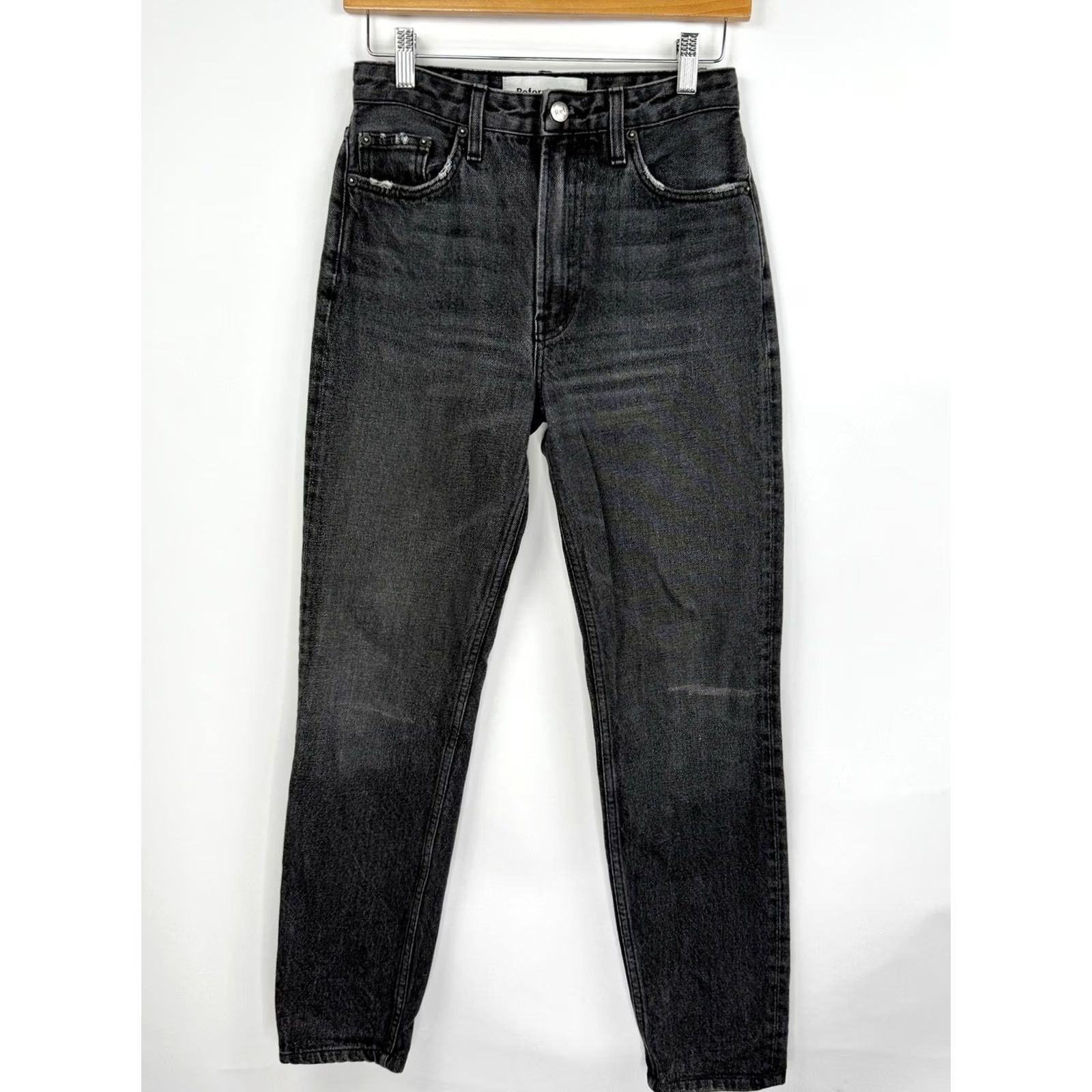 Reformation Reformation Jeans Womens 26 Zip Up High Rise Skinny Leg Black Surplus Denim 29 Inseam Boys Girls Mens Womens Size 26" / US 2 / IT 38 - 2 Thumbnail