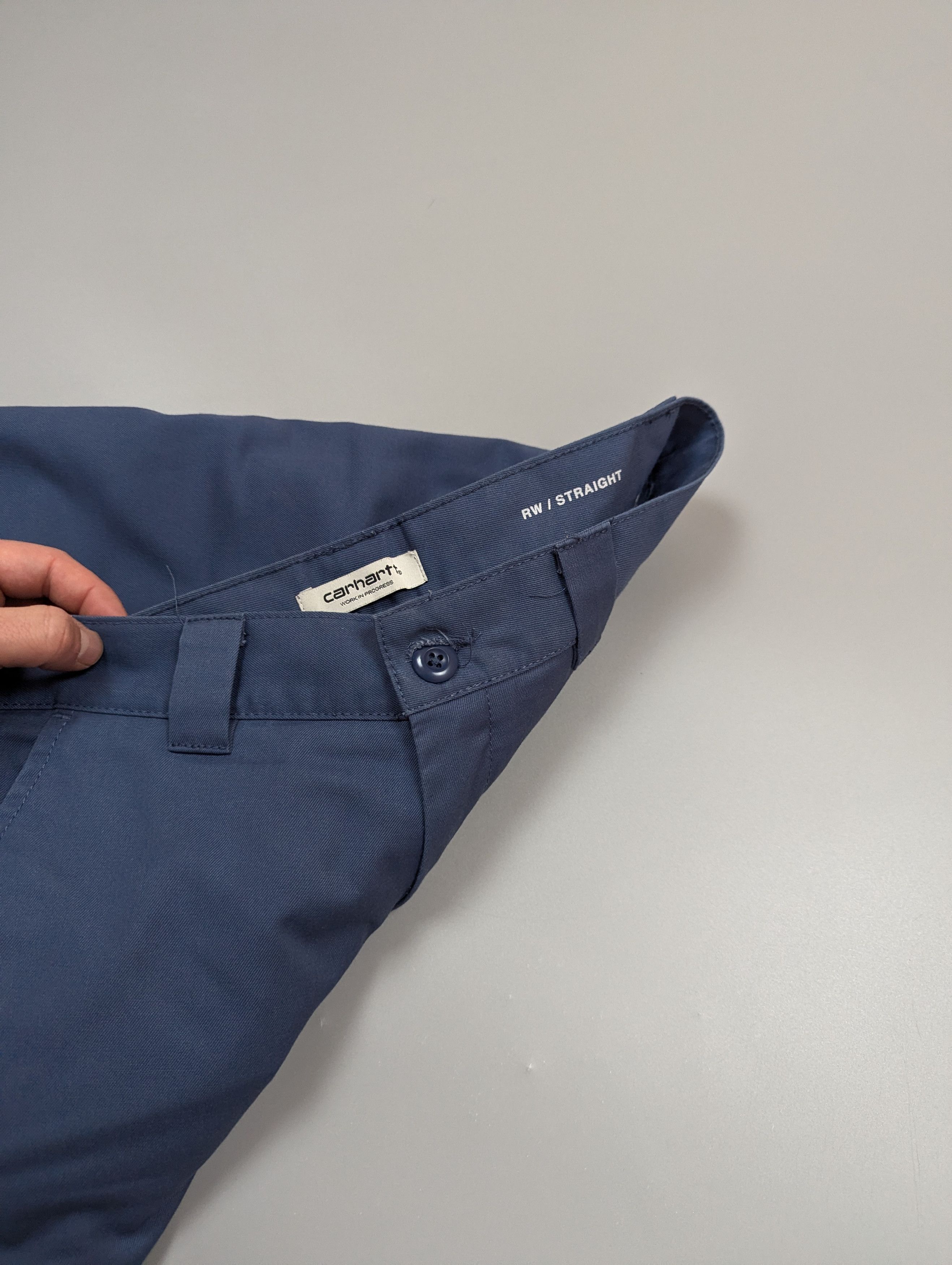 Carhartt Wip Carhartt WIP Master Pant Blue Work Pants Straight Fit Mens Size US 27 - 10 Thumbnail