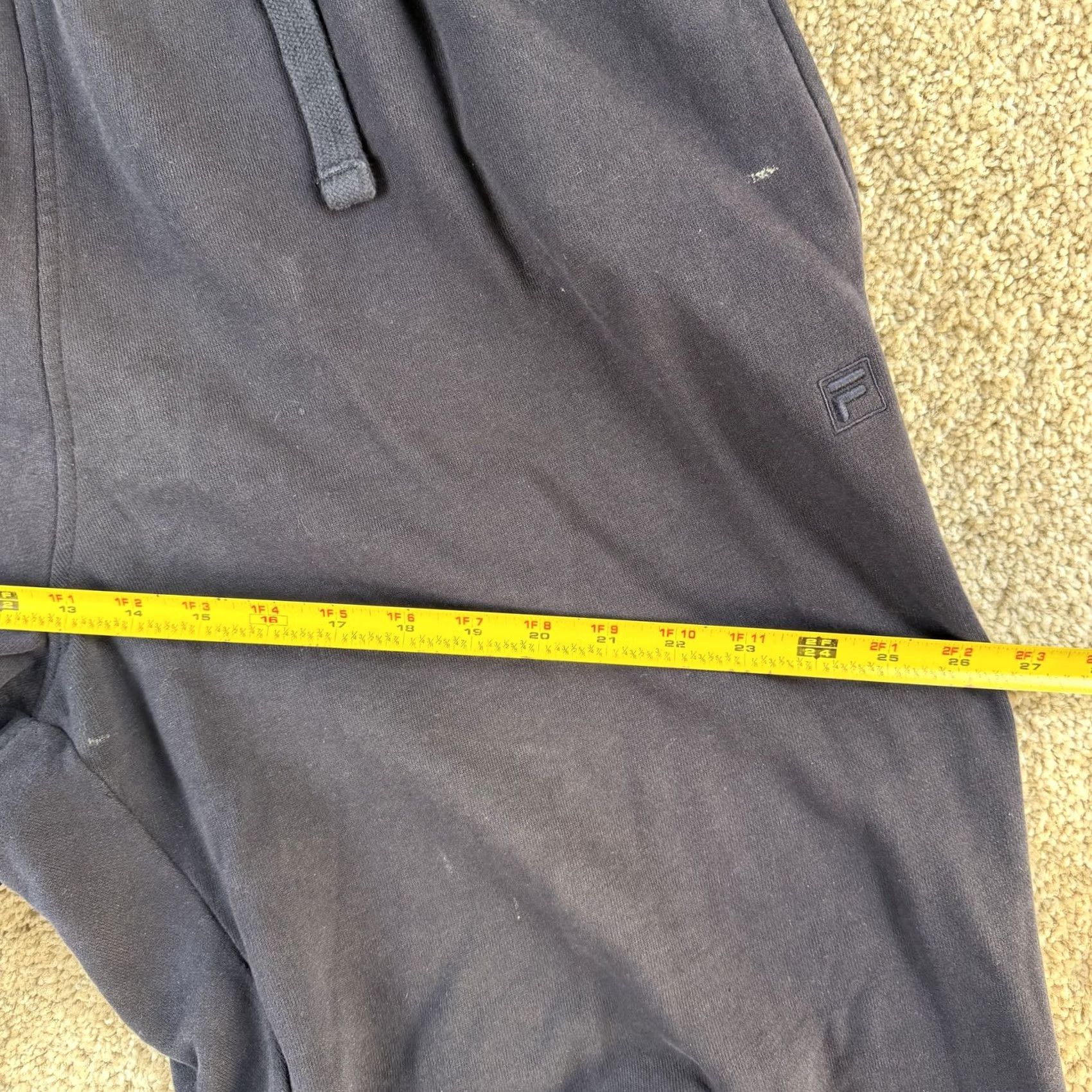 Fila Fila Sweatpants Mens Large Blue Fleece Elastic Waist Pockets Straight Leg Warm Size US 33 - 5 Thumbnail