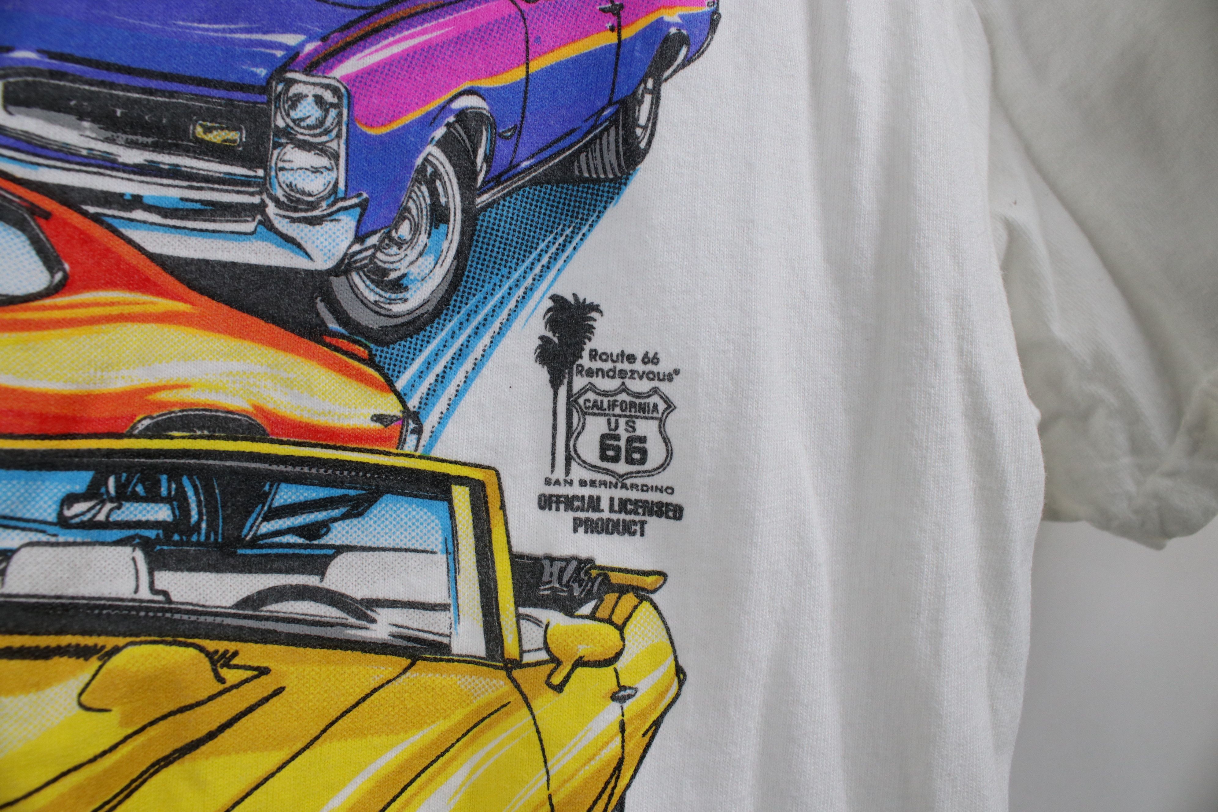 Vintage Vintage 90s Route 66 Rendezvous Car Show T-Shirt White Size US L / EU 52-54 / 3 - 9 Thumbnail