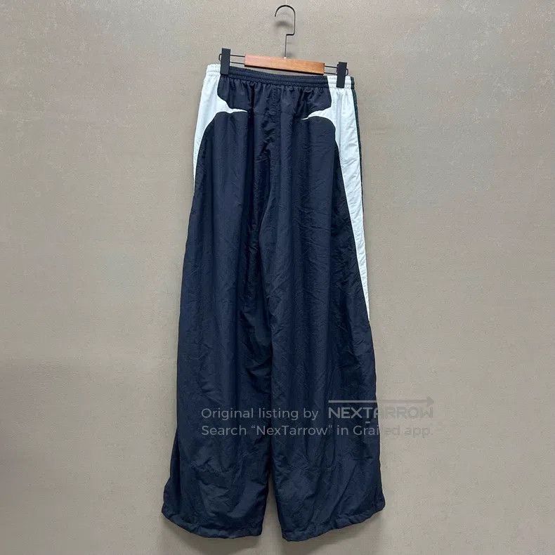 Balenciaga Balenciaga size XS Color-block Racing Wide Leg Nylon Pants Size US 27 - 2 Thumbnail