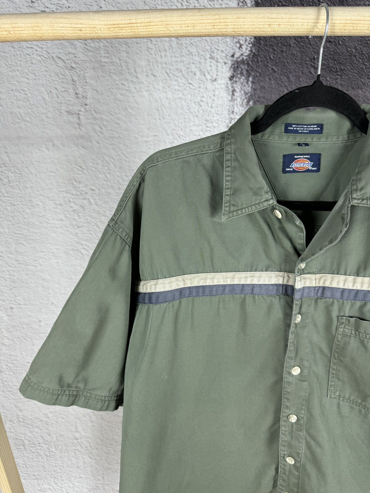 Dickies × Vintage Dickies vintage rare logo workwear short sleeve shirt chore Size US L / EU 52-54 / 3 - 3 Thumbnail