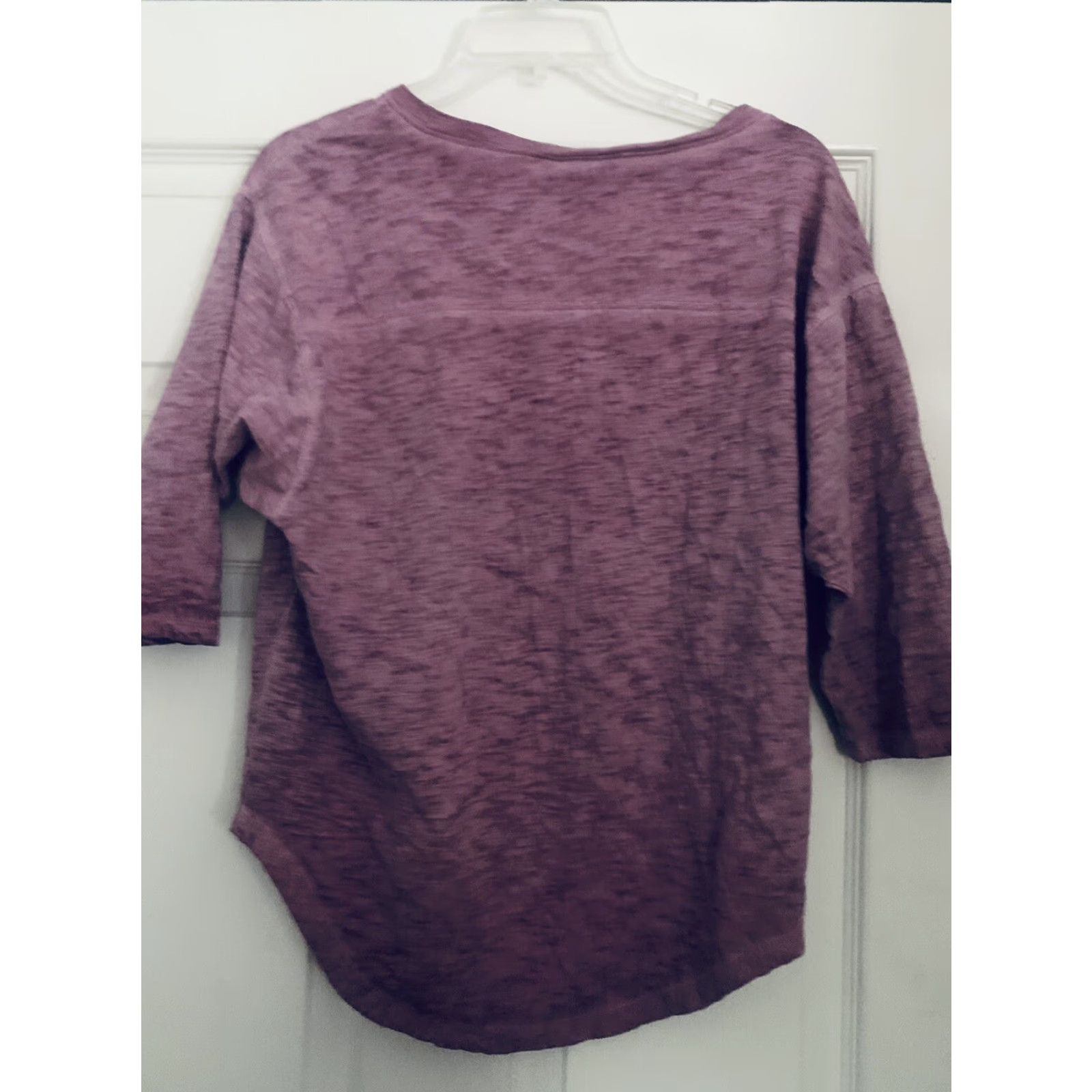 Victoria's Secret Victoria's Secret PINK Shirt Logo 3/4 Sleeve Purple Top Womens Small XS Regular Dolman Sleeve Dolman Knit 100% Cotton Logo Size XS / US 0-2 / IT 36-38 - 4 Thumbnail