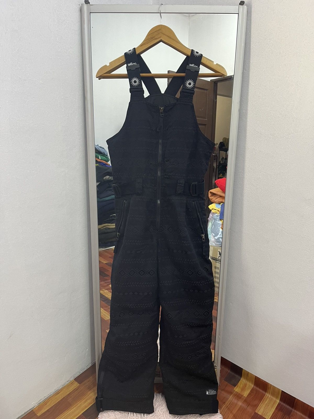 Gear for Sports Lafont Italy Jacquard Ski Bib Overalls Women Black Size 30" / US 8 / IT 44 - 1 Thumbnail