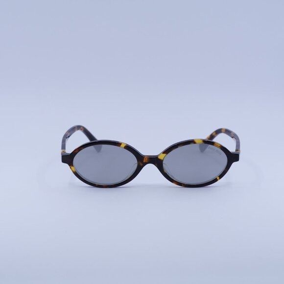 Miu Miu Miu Miu MU04ZSF VAU07F Sunglasses Honey Havana Oval Frame Size ONE SIZE - 3 Thumbnail