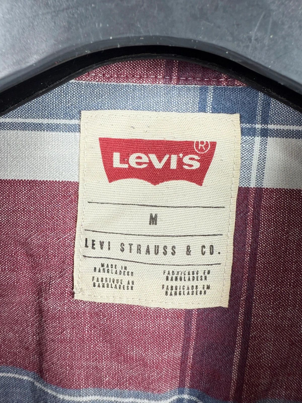 Levi's Levis Plaid Shirt Native Collared Men size M Size US M / EU 48-50 / 2 - 4 Thumbnail