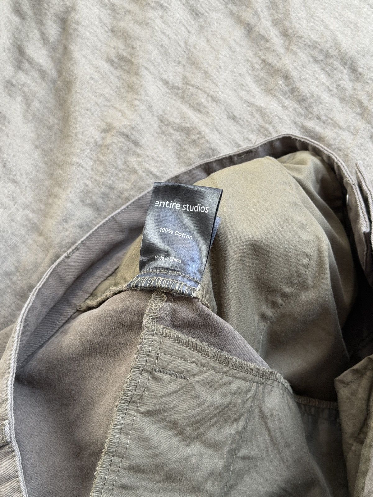 Entire Studios ENTIRE STUDIOS Wide High-Rise PM Pants - Olive (Large / W34) Size US 34 / EU 50 - 6 Thumbnail