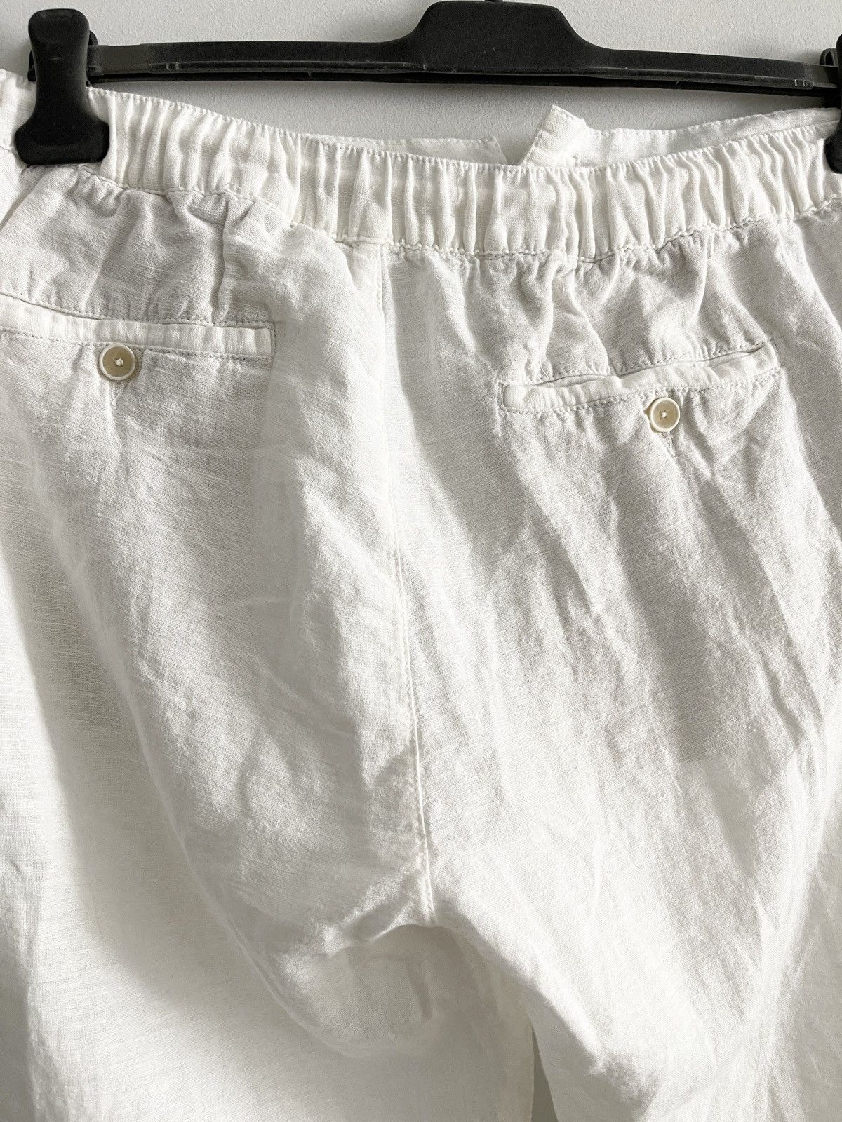 Designer STEAL! Zara Drawstrings White Leisure Pants Size US 36 / EU 52 - 5 Thumbnail