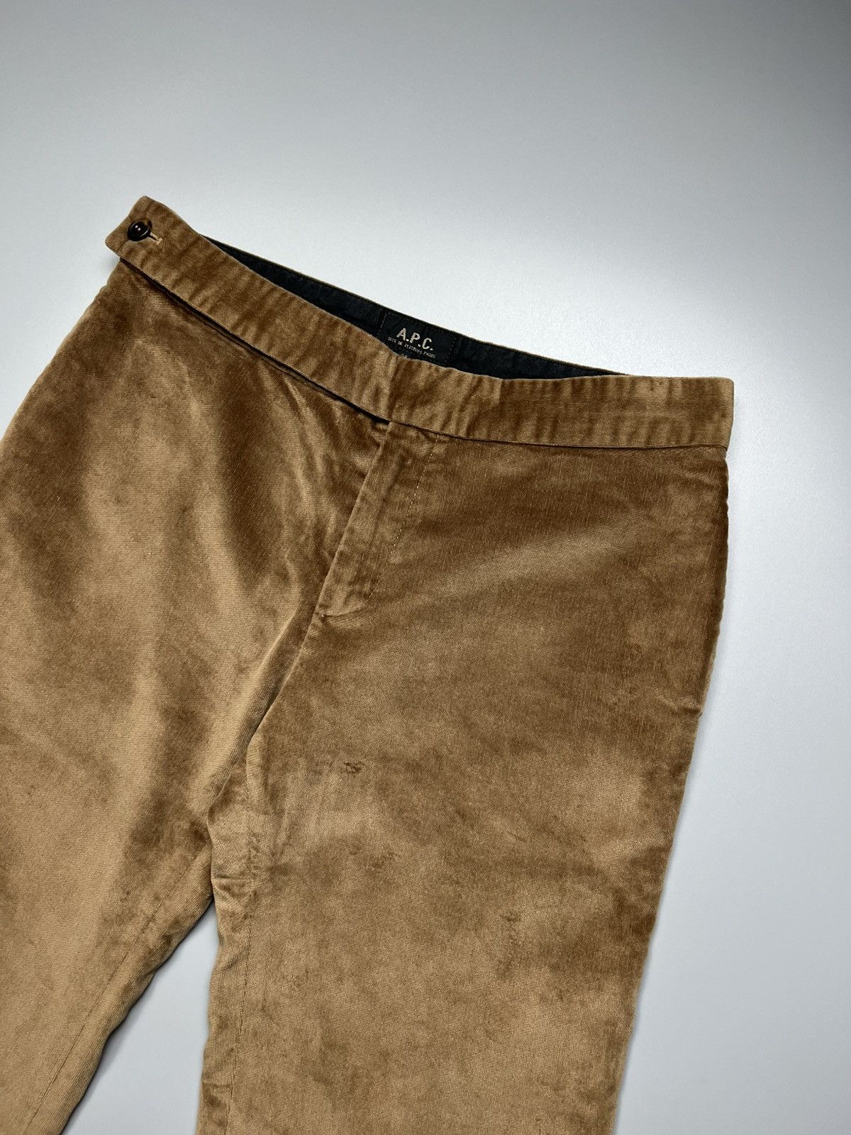 APC - Wide Leg Corduroy Belted style Brown Pants