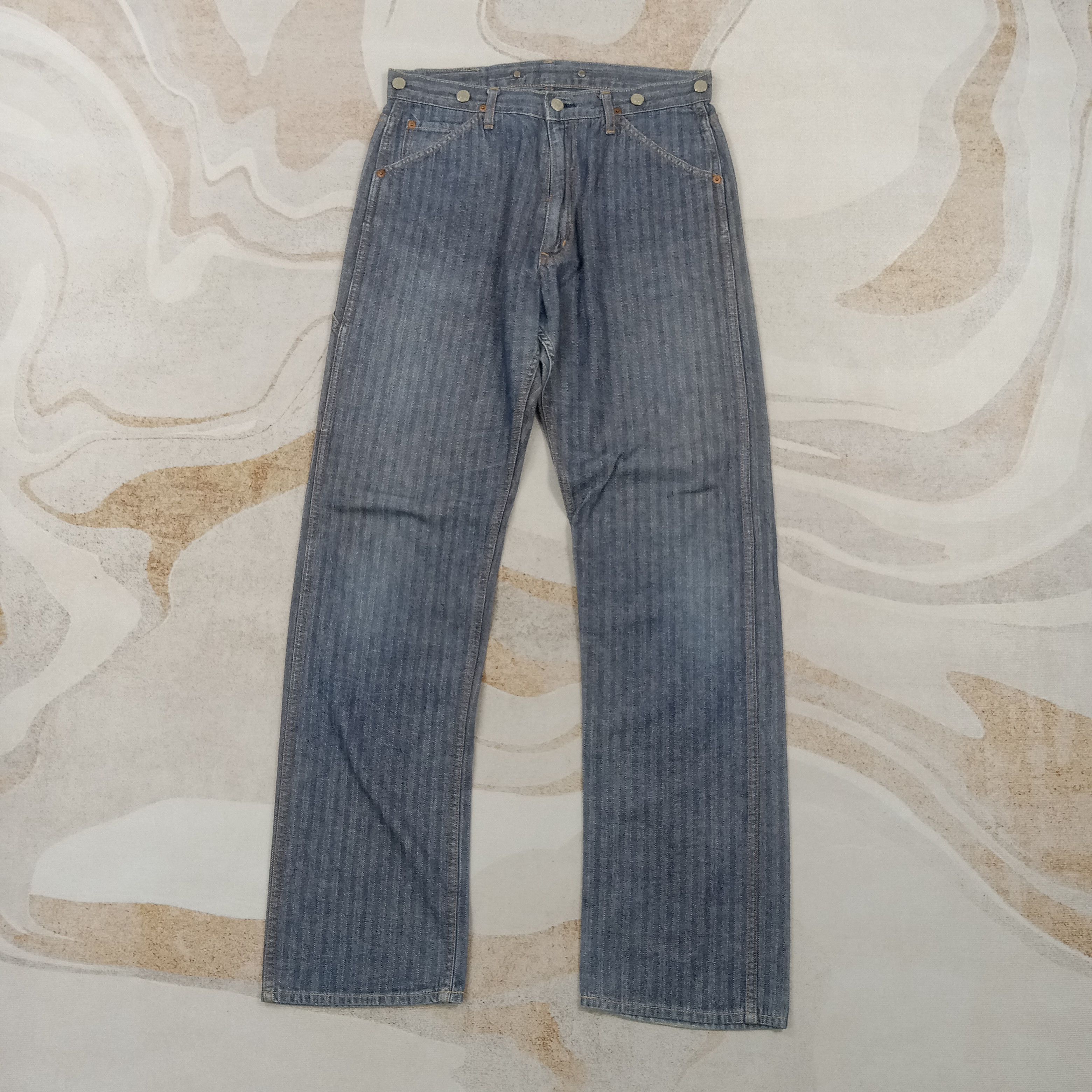 Hysteric Glamour Hysteric Glamour Kinky Stripes Denim Jeans C280N31 Size US 32 / EU 48 - 5 Thumbnail