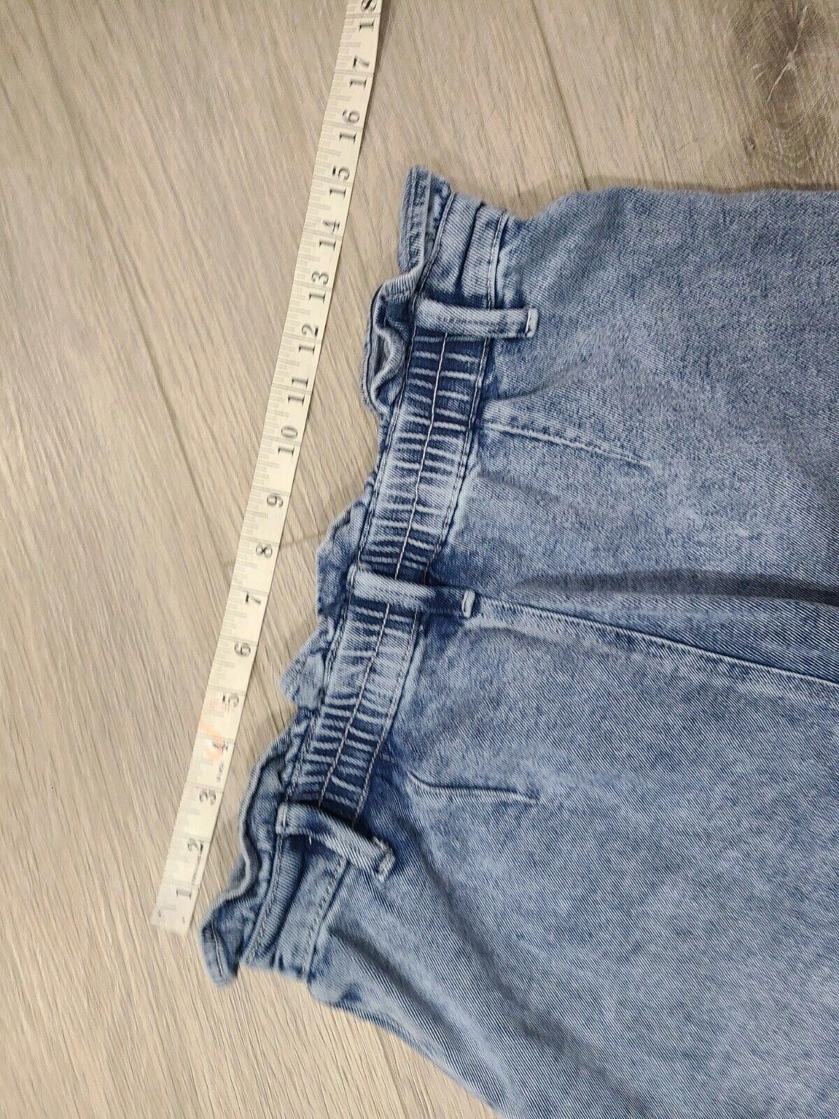 Designer Wild Fable High Waisted Jean Shorts 90s Scrunched Waist Size 32" / US 10 / IT 46 - 7 Thumbnail