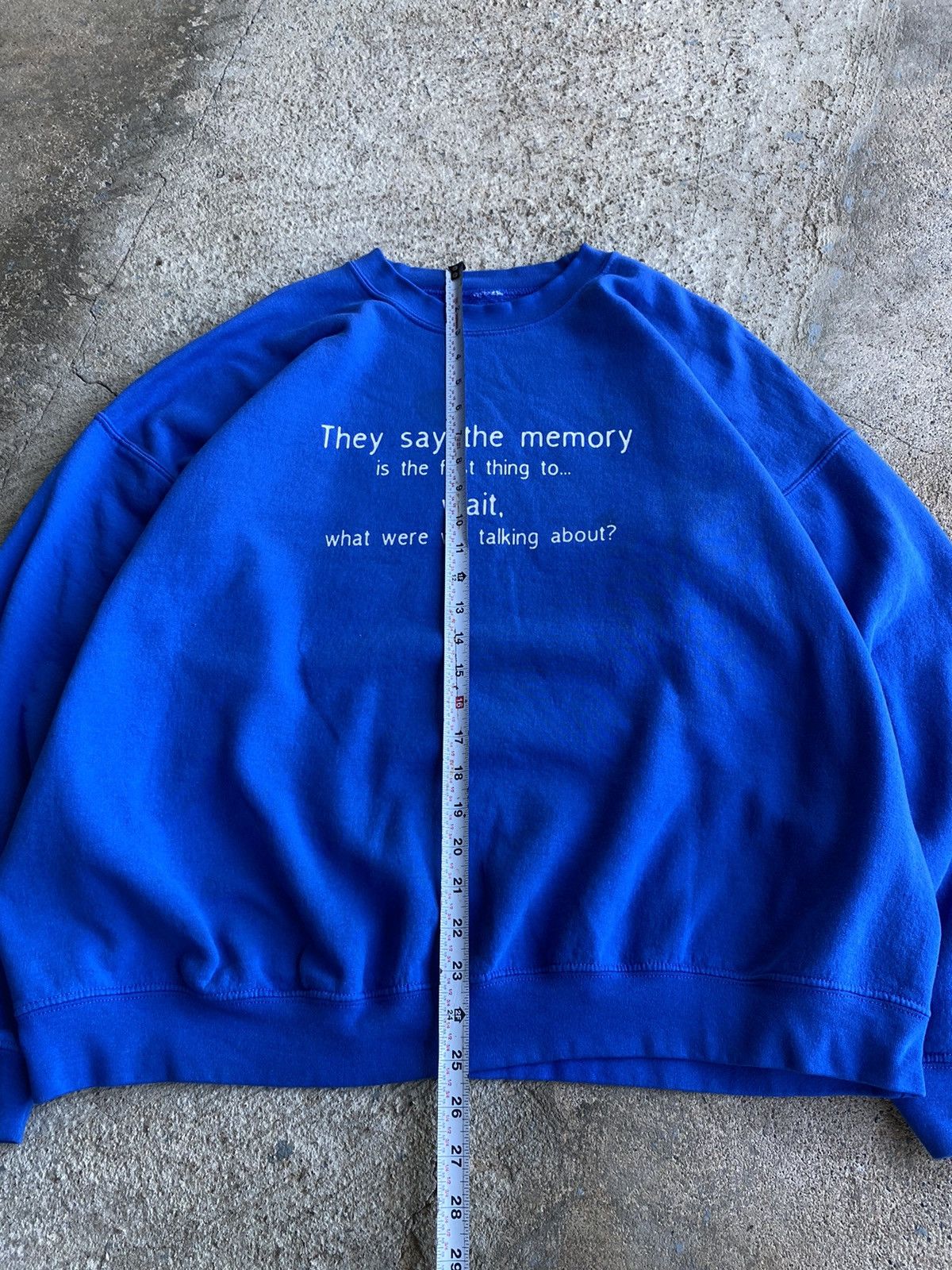 Japanese Brand × Vintage Vintage Y2K Memory Saying Funny Sweatshirt Size US XL / EU 56 / 4 - 7 Thumbnail