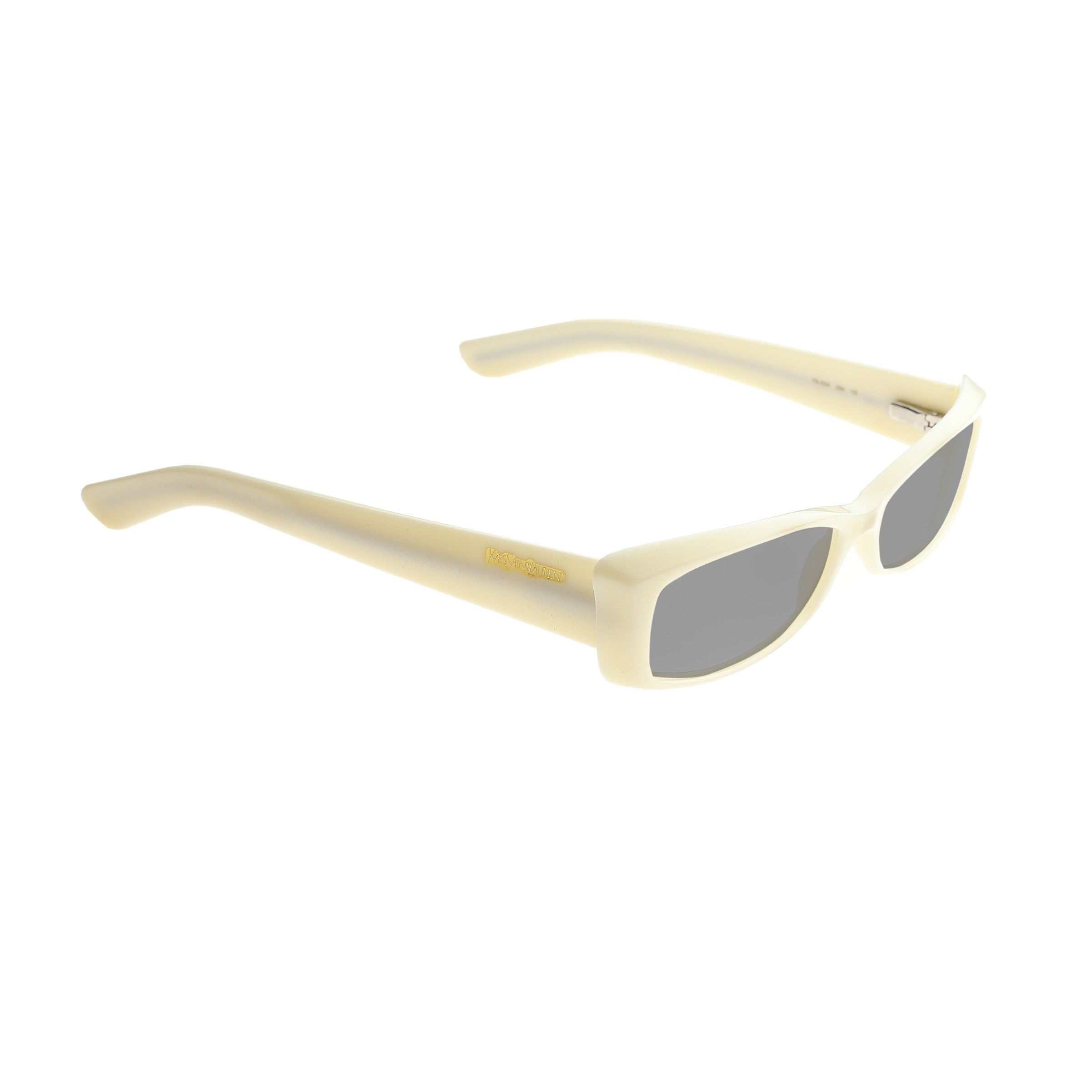 Yves Saint Laurent Yves Saint Laurent '00 Cat-Eye Milky White Sunglasses Size ONE SIZE - 2 Thumbnail