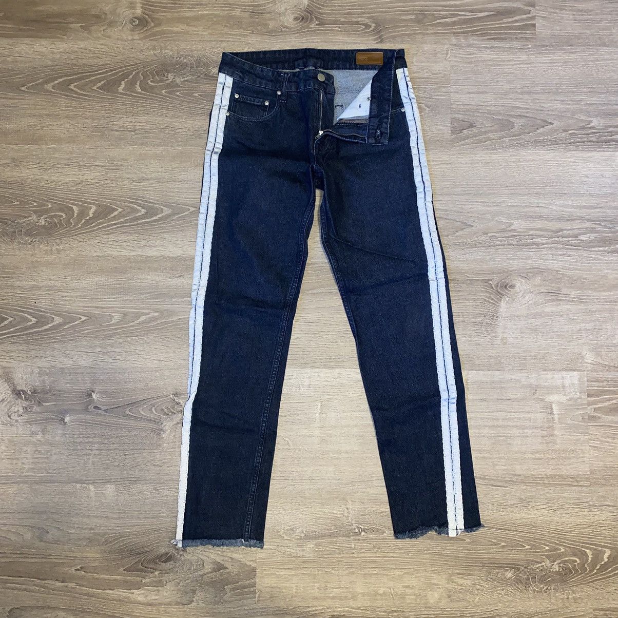 Asos ASOS Slim Jeans With Side Stripes Size US 30 / EU 46 - 2 Thumbnail