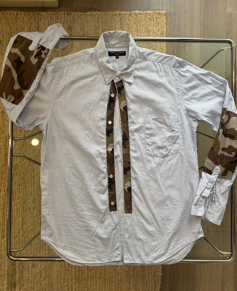 Comme des Garcons Comme Des Garcons Camo Patchwork Shirt Size S / US 4 / IT 40 - 1 Thumbnail