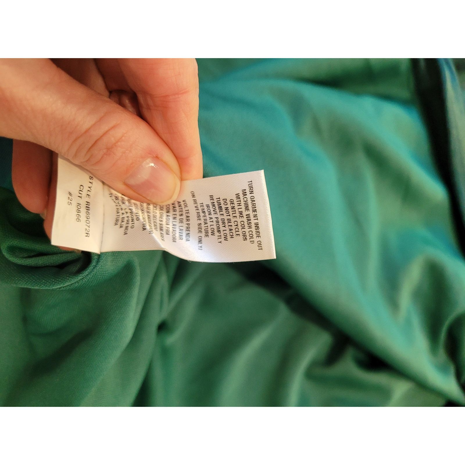NWOT Robbie Bee Emerald Velvet Cowl Maxi Dress L