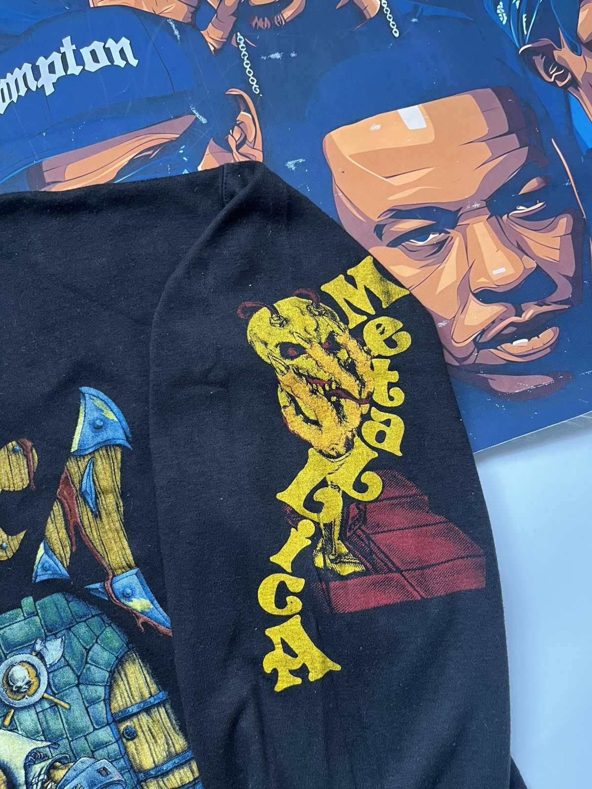 Band Tees Vintage 90s Metallica Sandman’s Bootleg Longsleeve Tee Size US L / EU 52-54 / 3 - 4 Thumbnail
