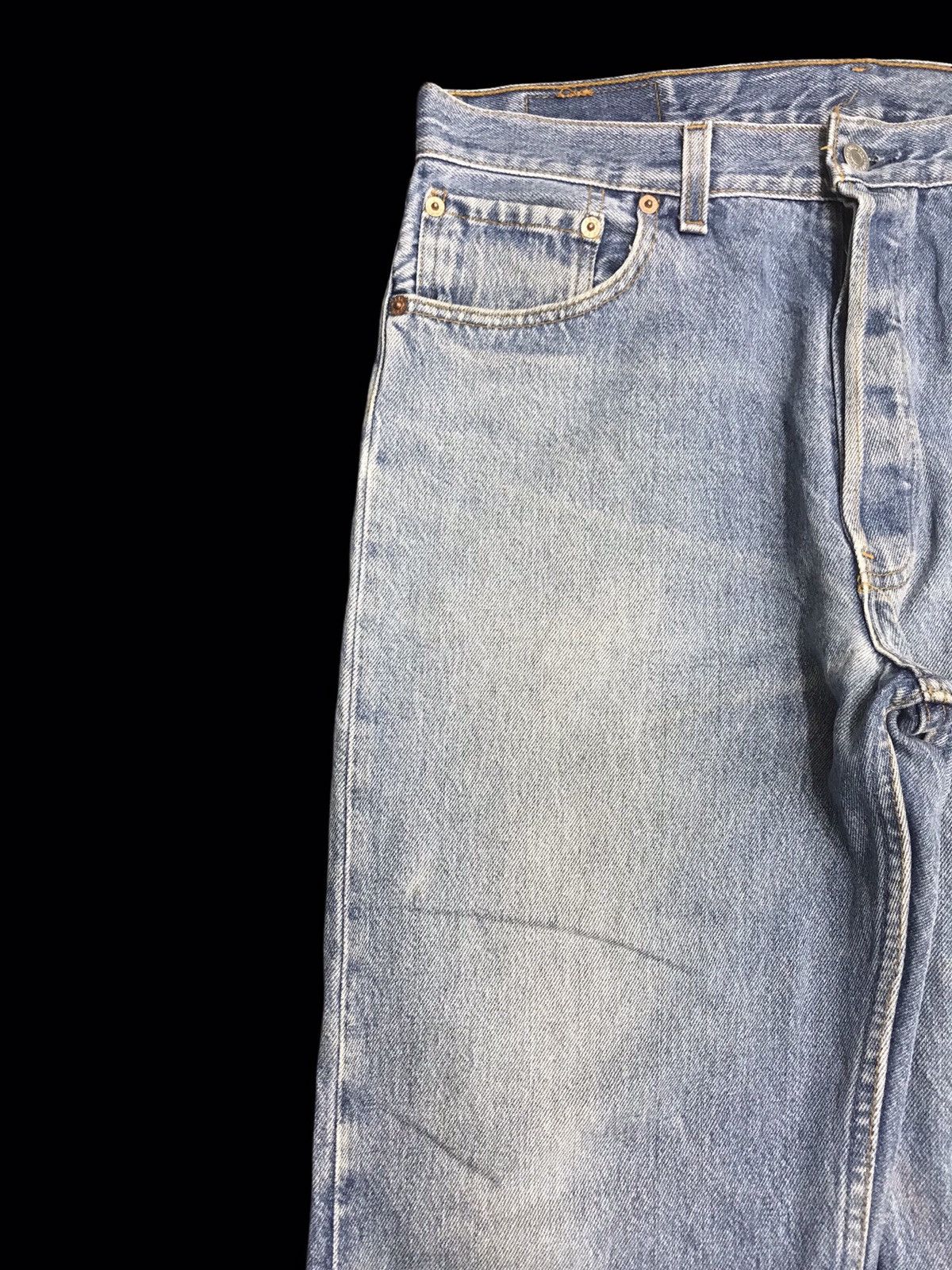 Levi's × Vintage 💥ARCHIVAL💥Vtg Levis 501 Regular Medium Wash Denim F63 Size US 34 / EU 50 - 3 Thumbnail