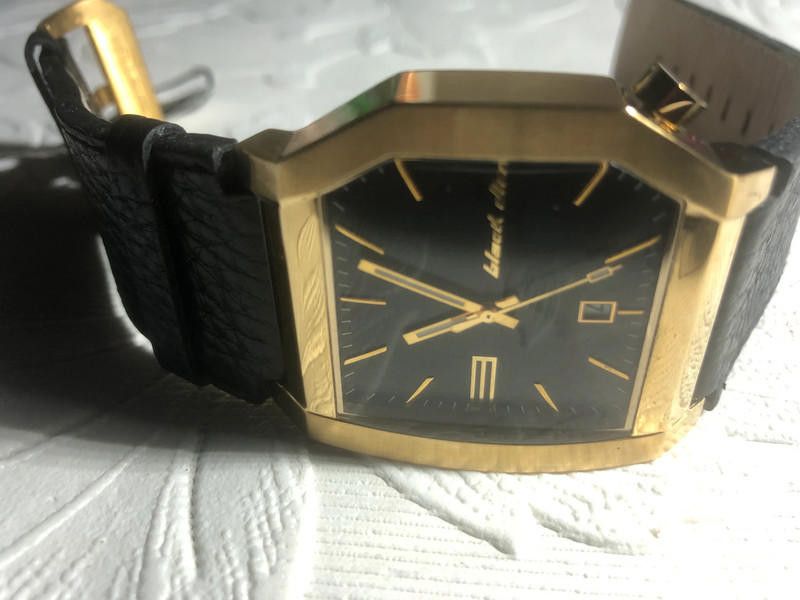 Designer Black Dice Analogue black gold Watch Size ONE SIZE - 10 Thumbnail