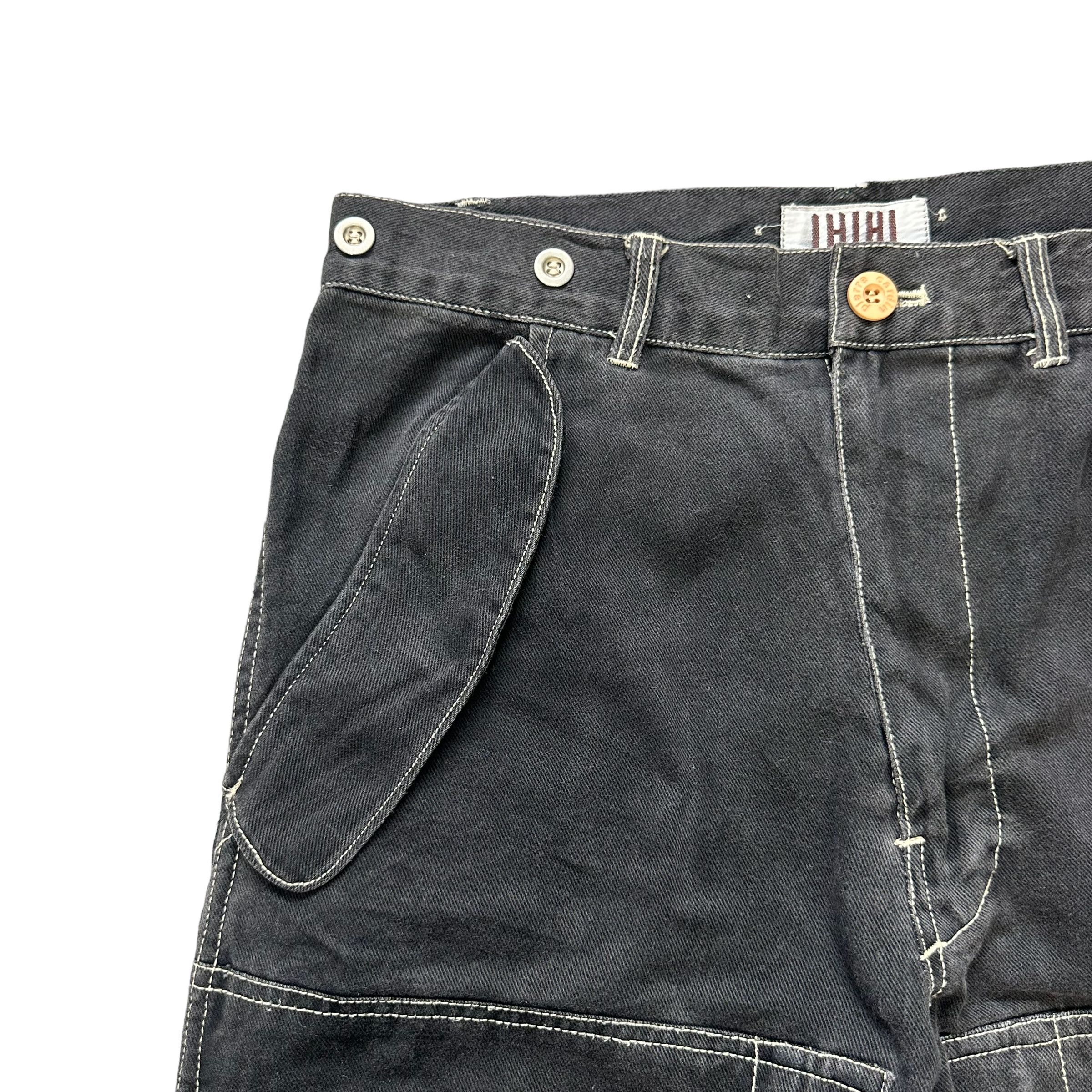 Japanese Brand IHIHI JPN PIERRE CARDIN DOUBLE THIGH 6 POCKET PANT #7794-176 Size US 31 - 3 Thumbnail