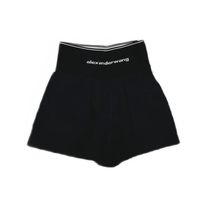 Alexander Wang Alexander Wang High-Waisted Logo Print Shorts - Size 23" - 2 Thumbnail
